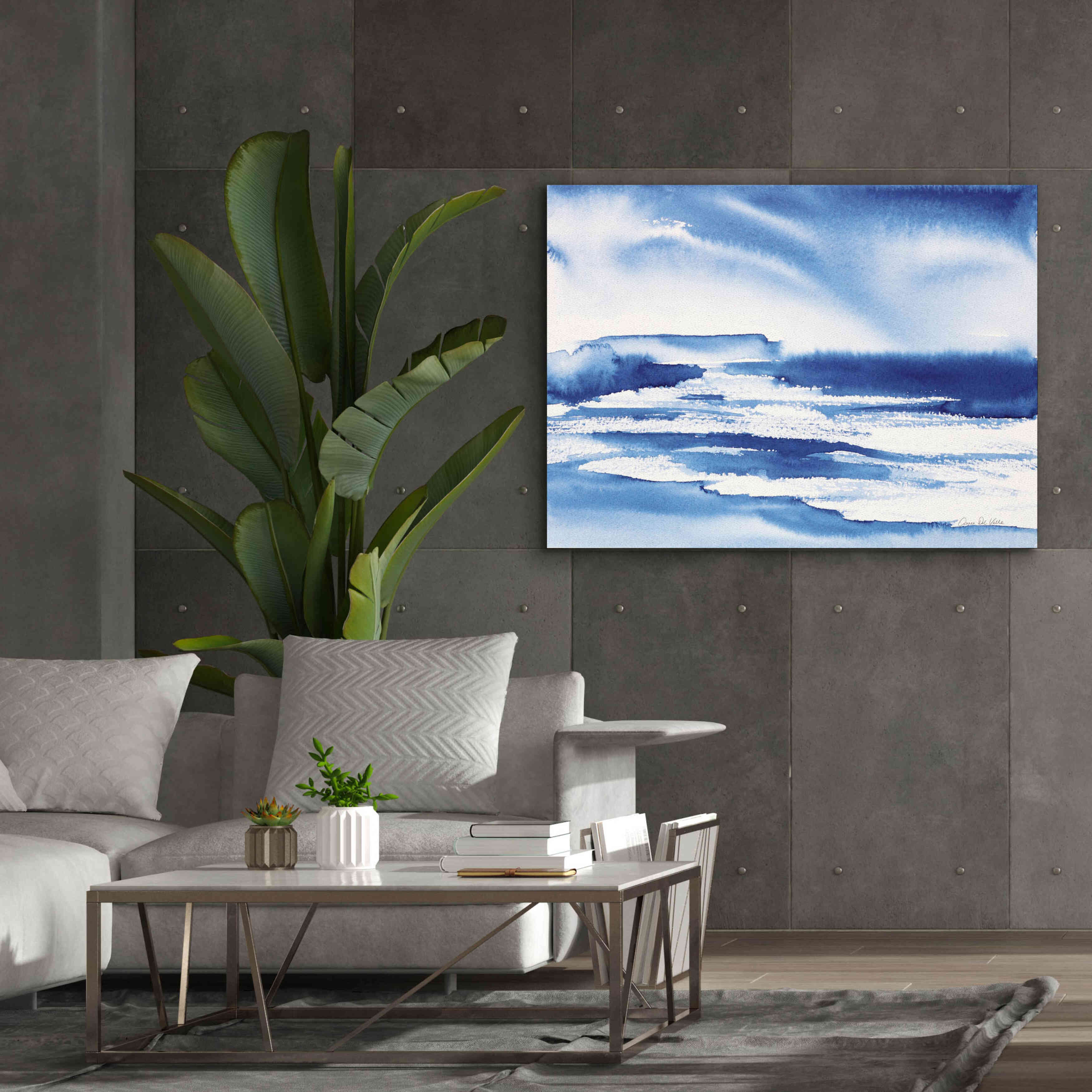 'Ocean Blue I' by Alan Majchrowicz, Giclee Canvas Wall Art,54x40
