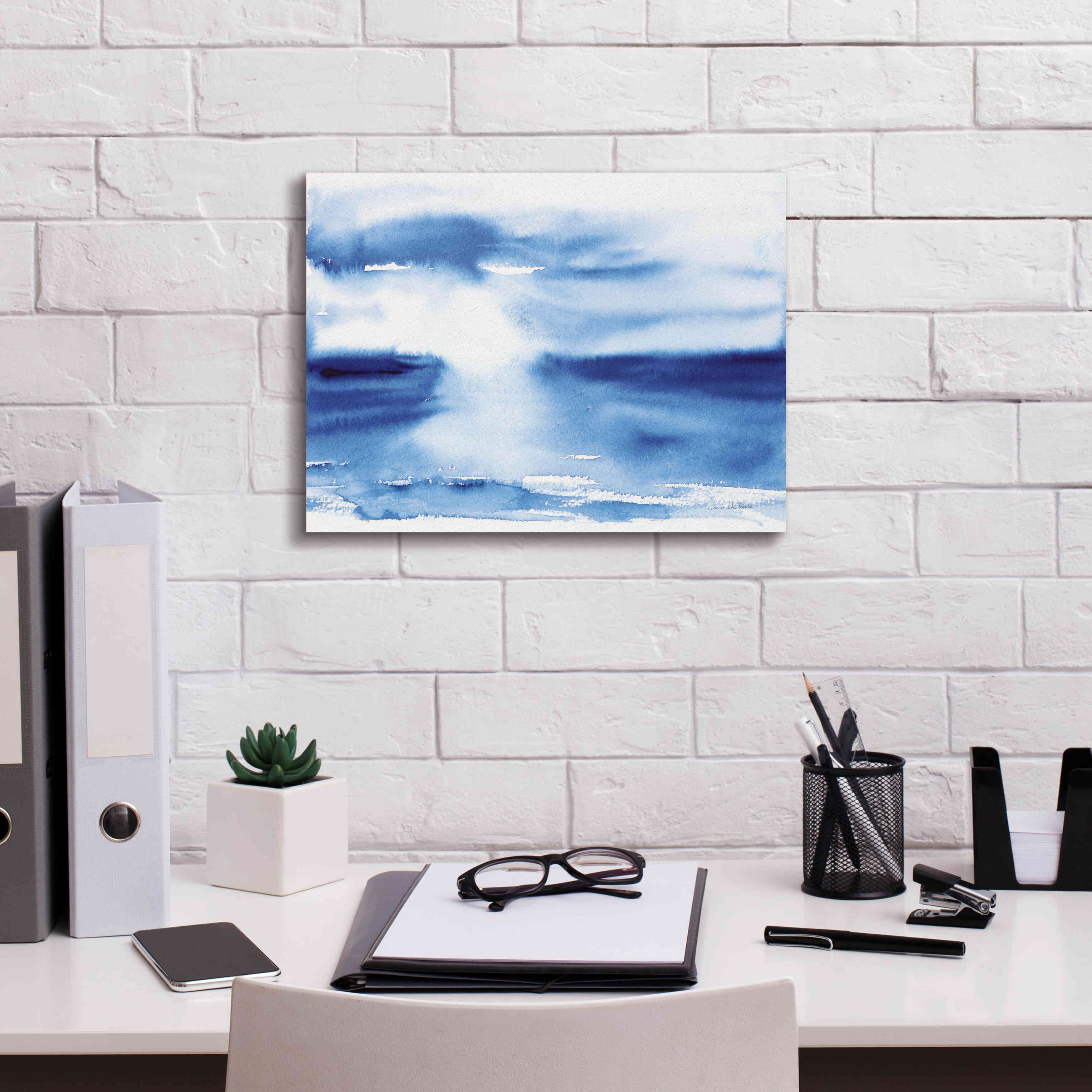 'Ocean Blue III' by Alan Majchrowicz, Giclee Canvas Wall Art,16x12