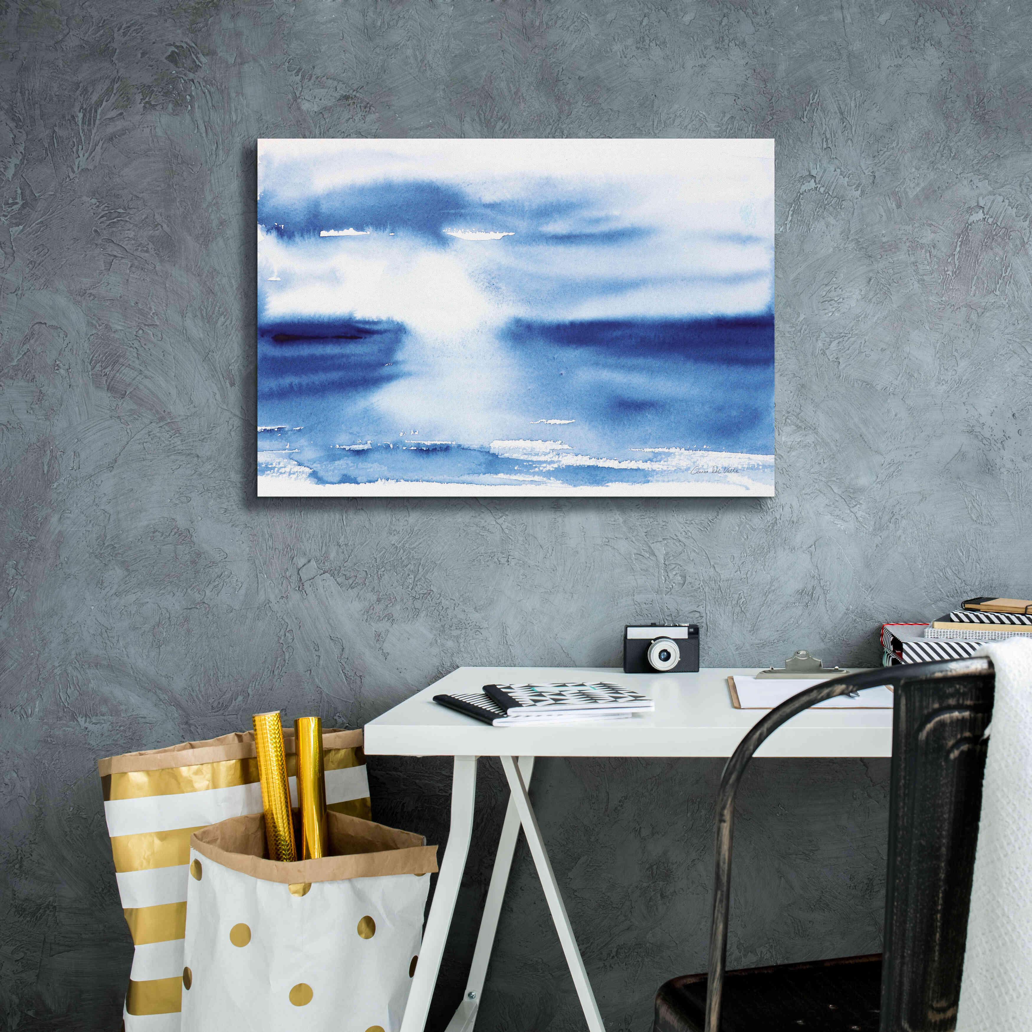 'Ocean Blue III' by Alan Majchrowicz, Giclee Canvas Wall Art,26x18