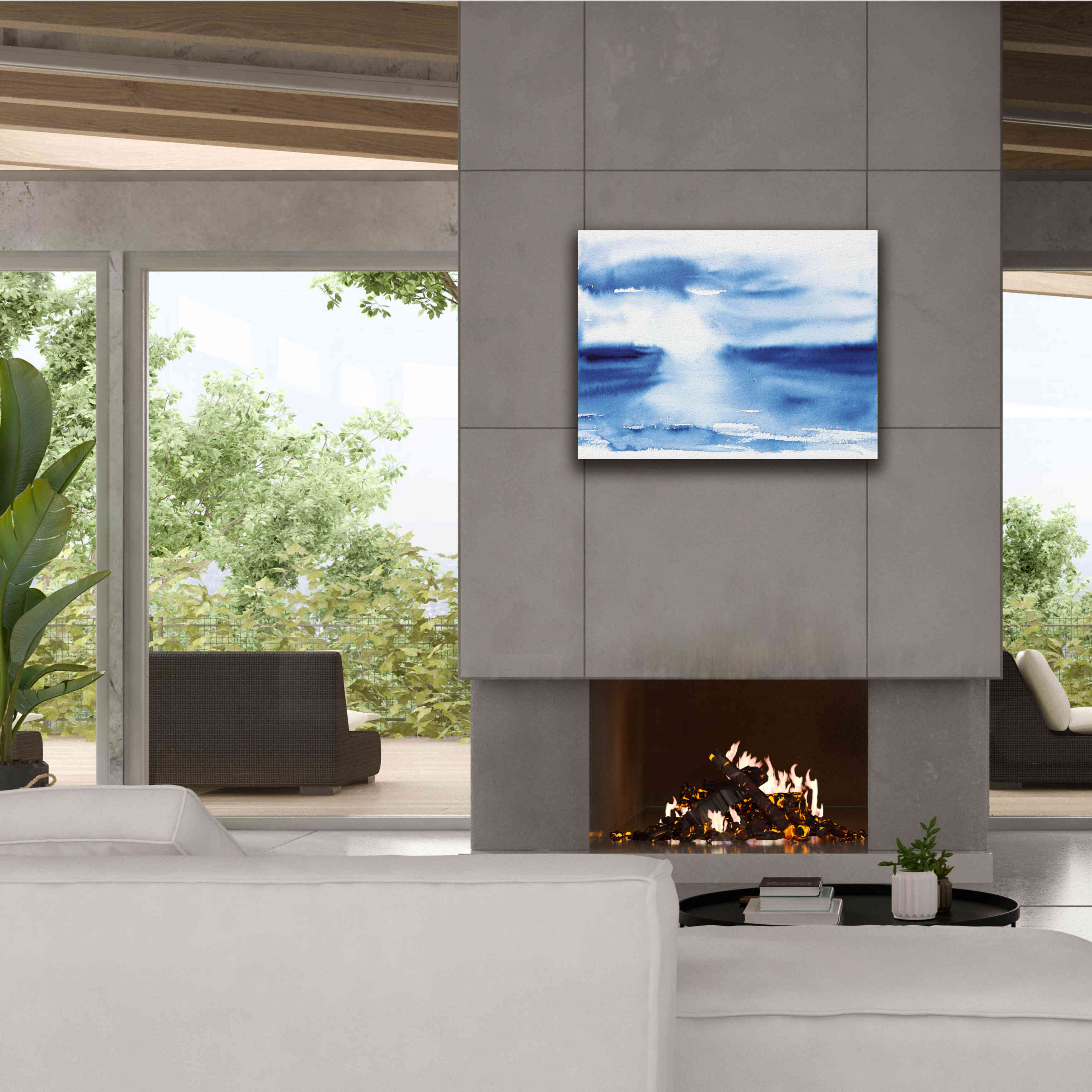 'Ocean Blue III' by Alan Majchrowicz, Giclee Canvas Wall Art,34x26