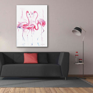 'Flamingo Trio' by Alan Majchrowicz, Giclee Canvas Wall Art,40x54