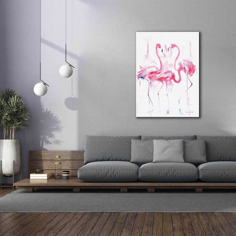 Image of 'Flamingo Trio' by Alan Majchrowicz, Giclee Canvas Wall Art,40x54