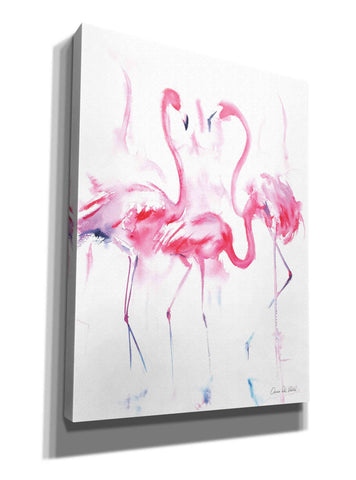 Image of 'Flamingo Trio' by Alan Majchrowicz, Giclee Canvas Wall Art