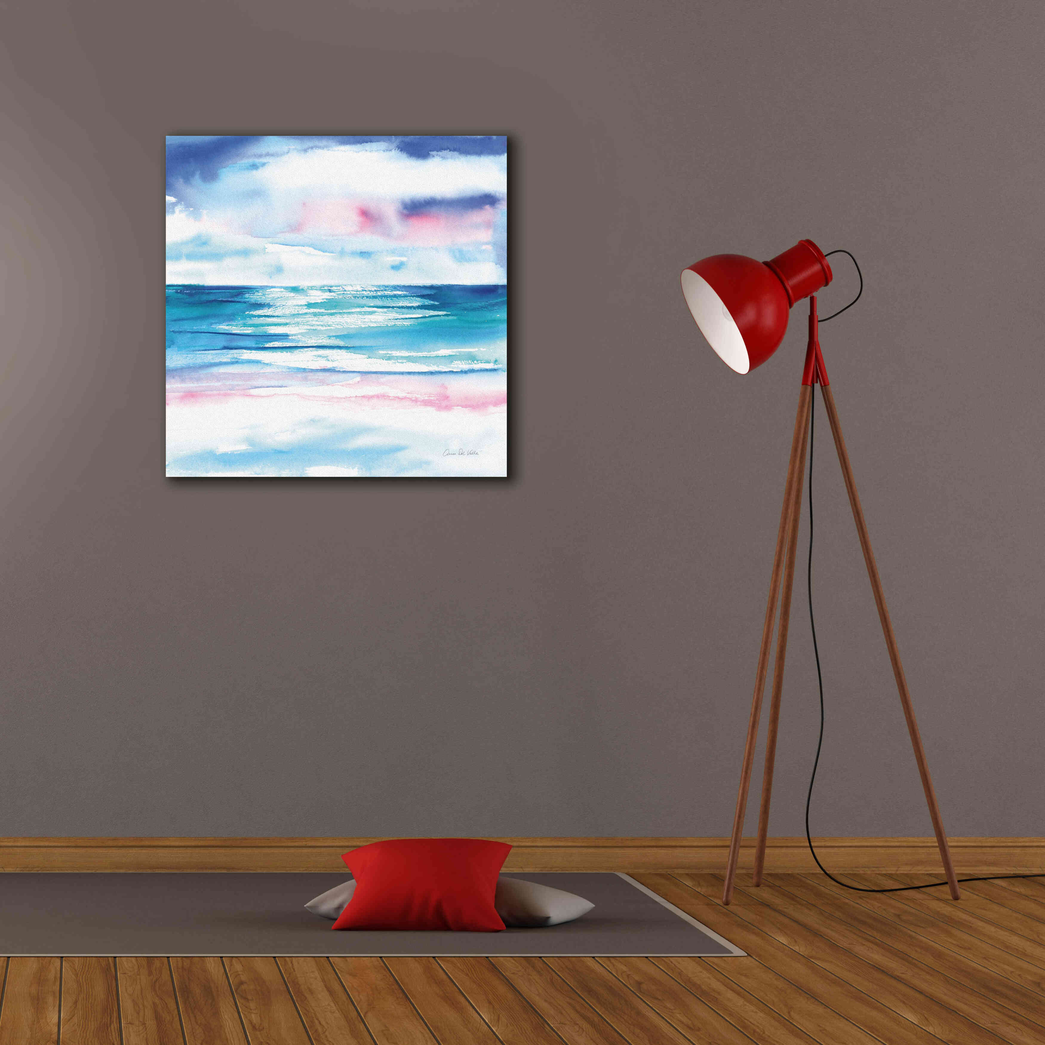 'Turquoise Sea I' by Alan Majchrowicz, Giclee Canvas Wall Art,26x26