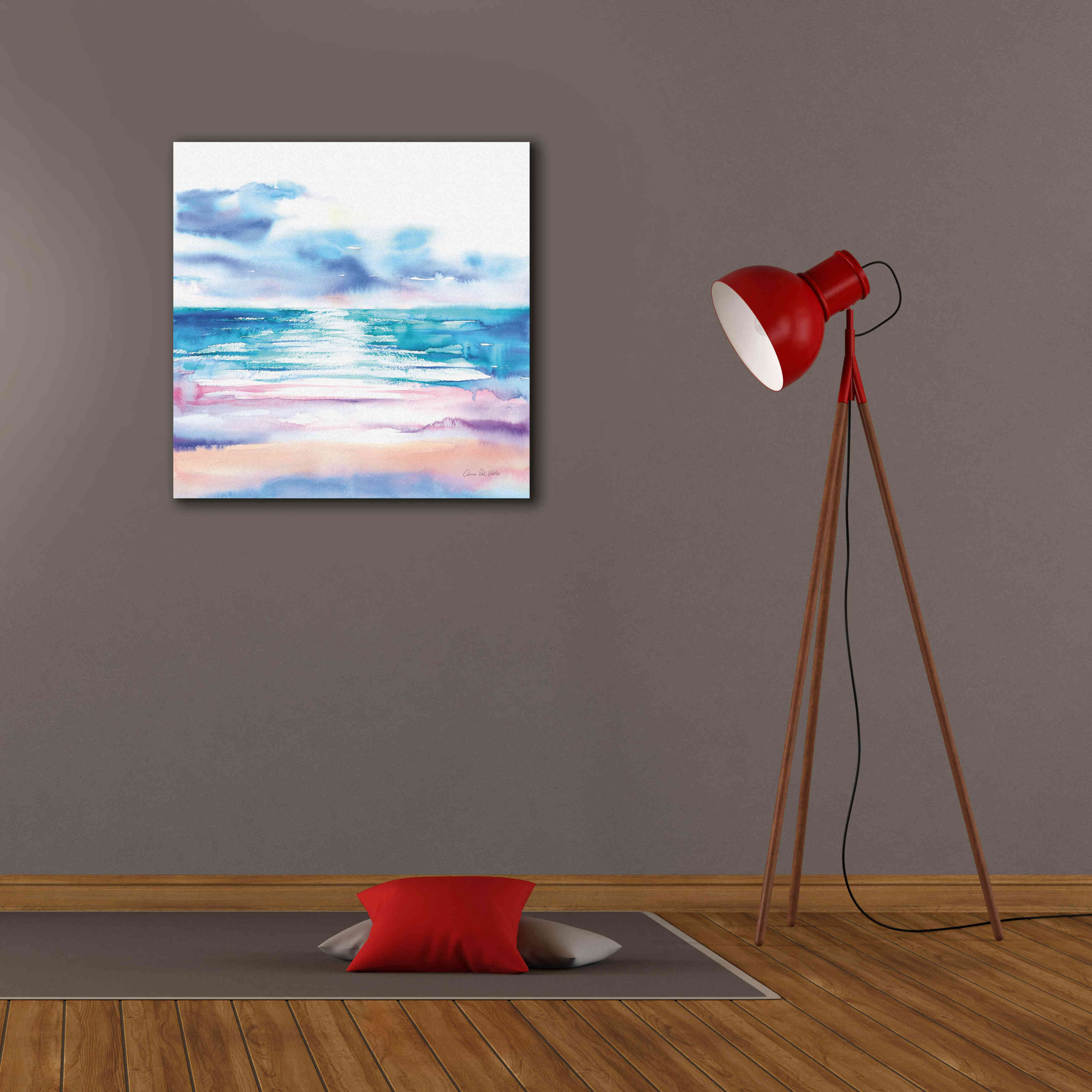 'Turquoise Sea II' by Alan Majchrowicz, Giclee Canvas Wall Art,26x26