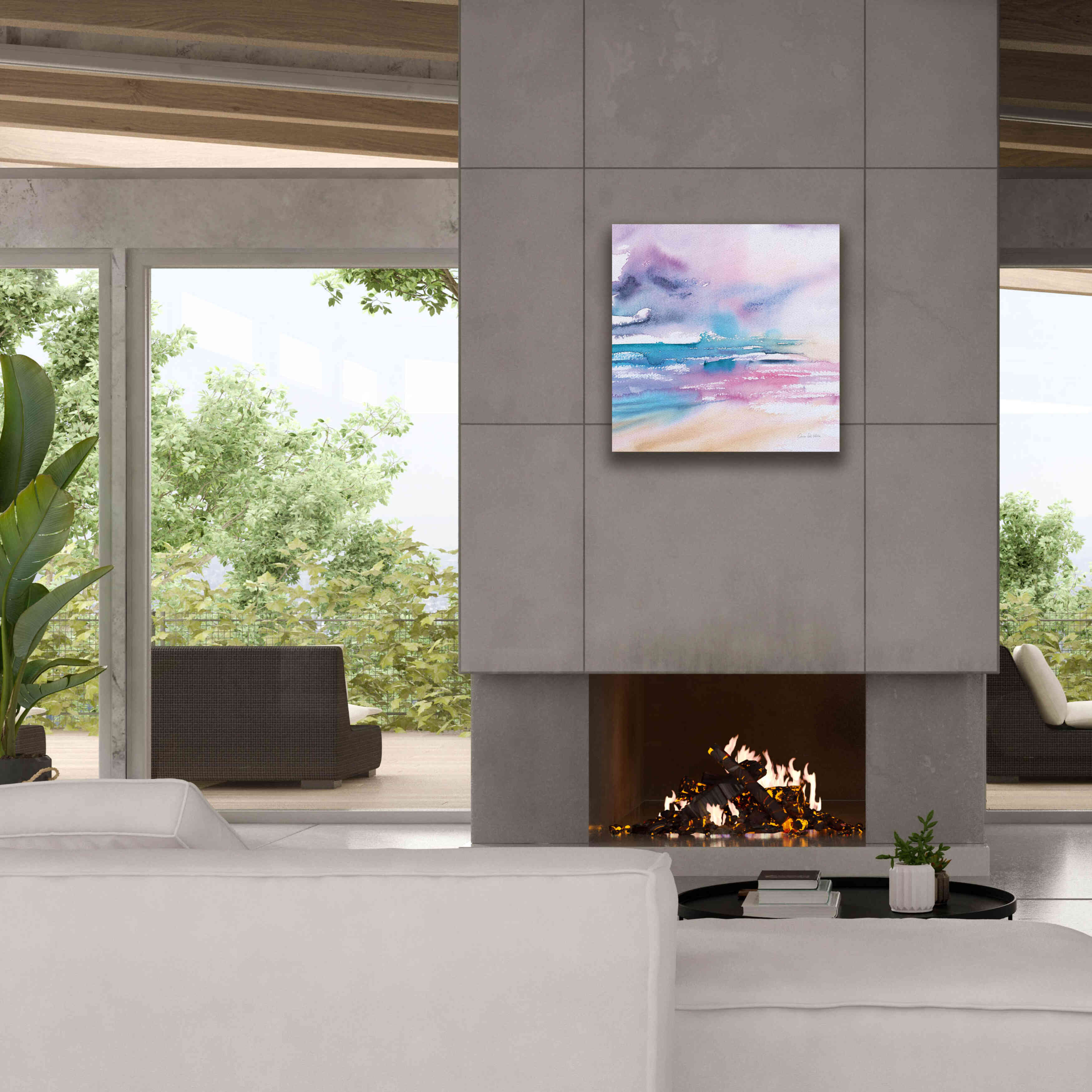 'Violet Sky' by Alan Majchrowicz, Giclee Canvas Wall Art,26x26