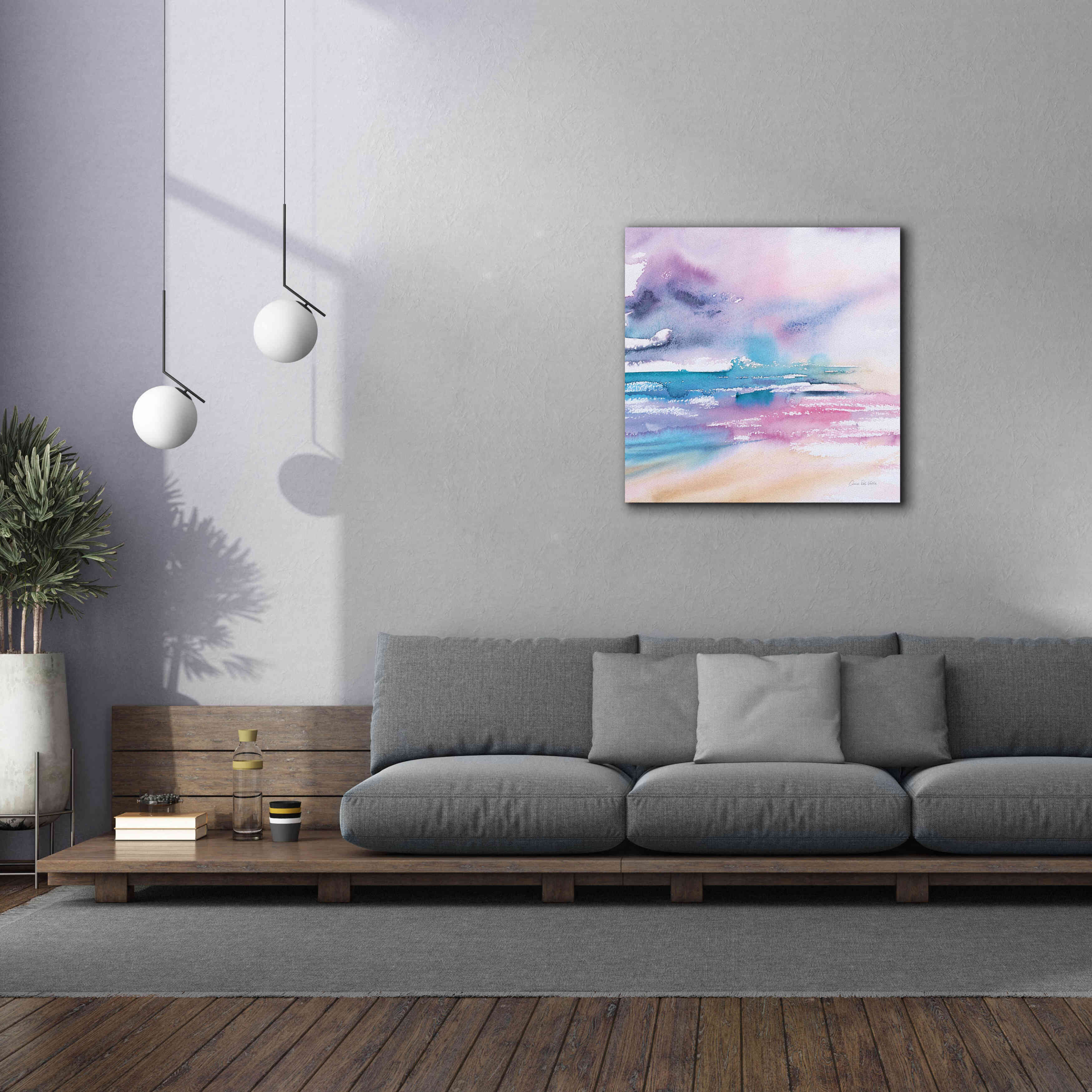 'Violet Sky' by Alan Majchrowicz, Giclee Canvas Wall Art,37x37