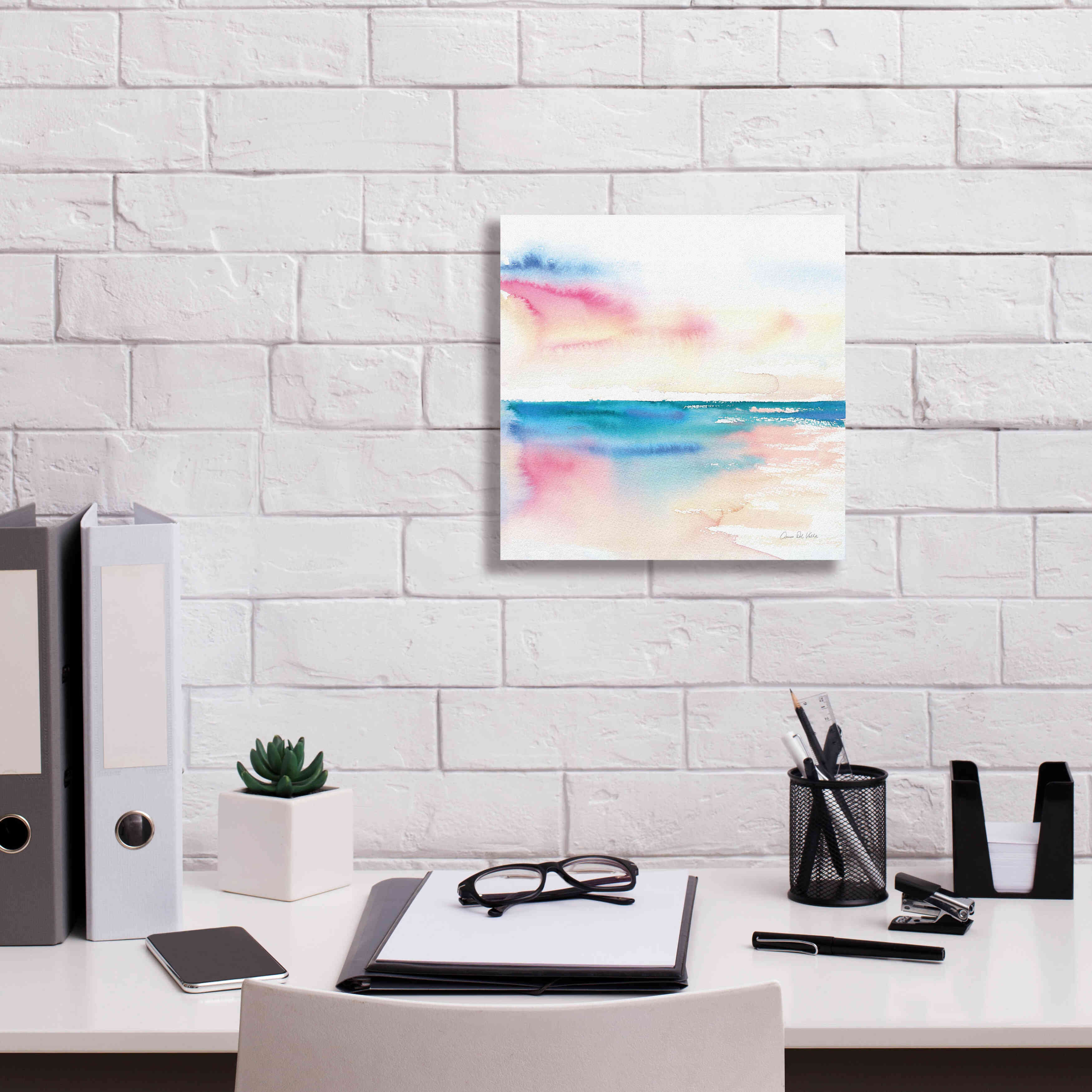 'Vivid Coast' by Alan Majchrowicz, Giclee Canvas Wall Art,12x12