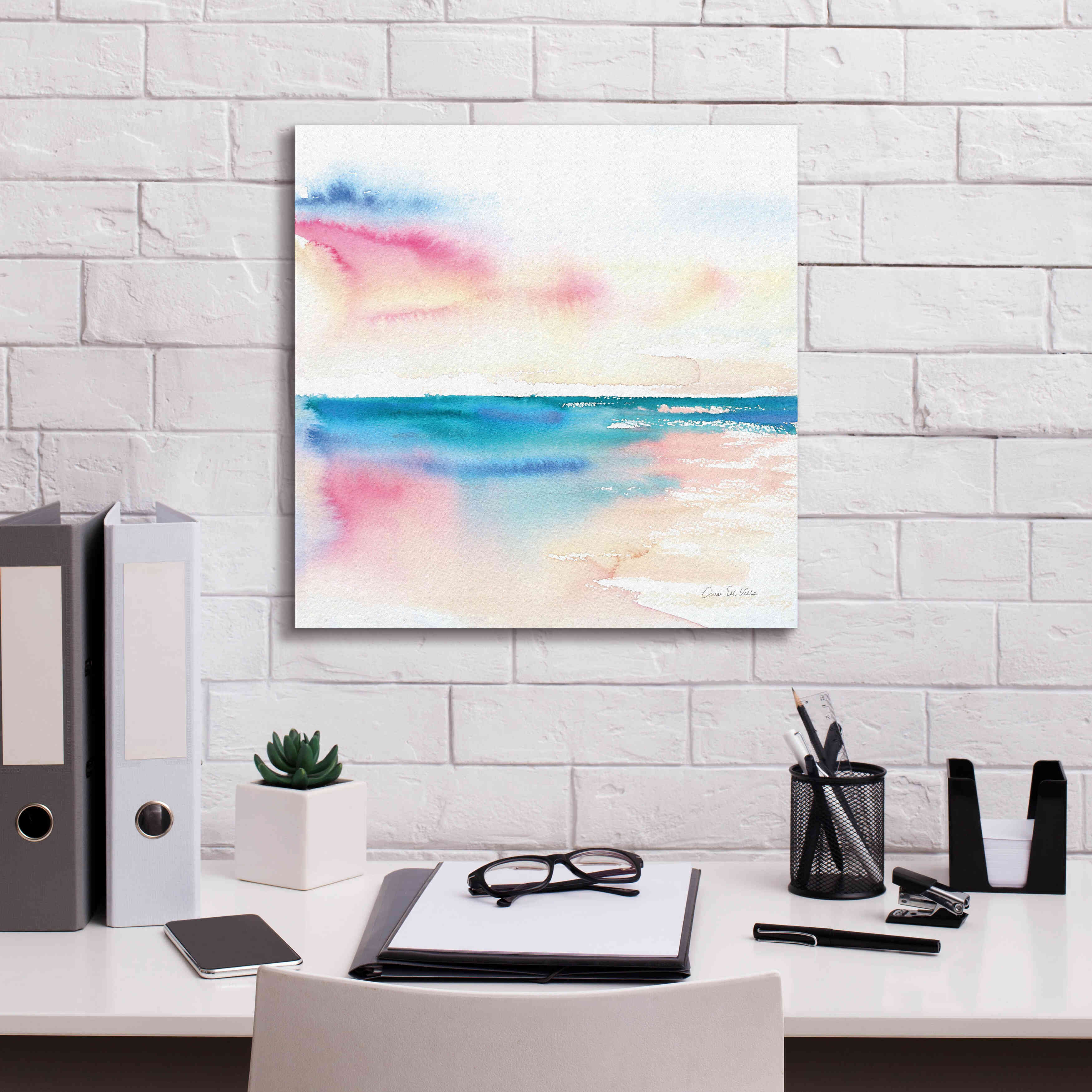 'Vivid Coast' by Alan Majchrowicz, Giclee Canvas Wall Art,18x18