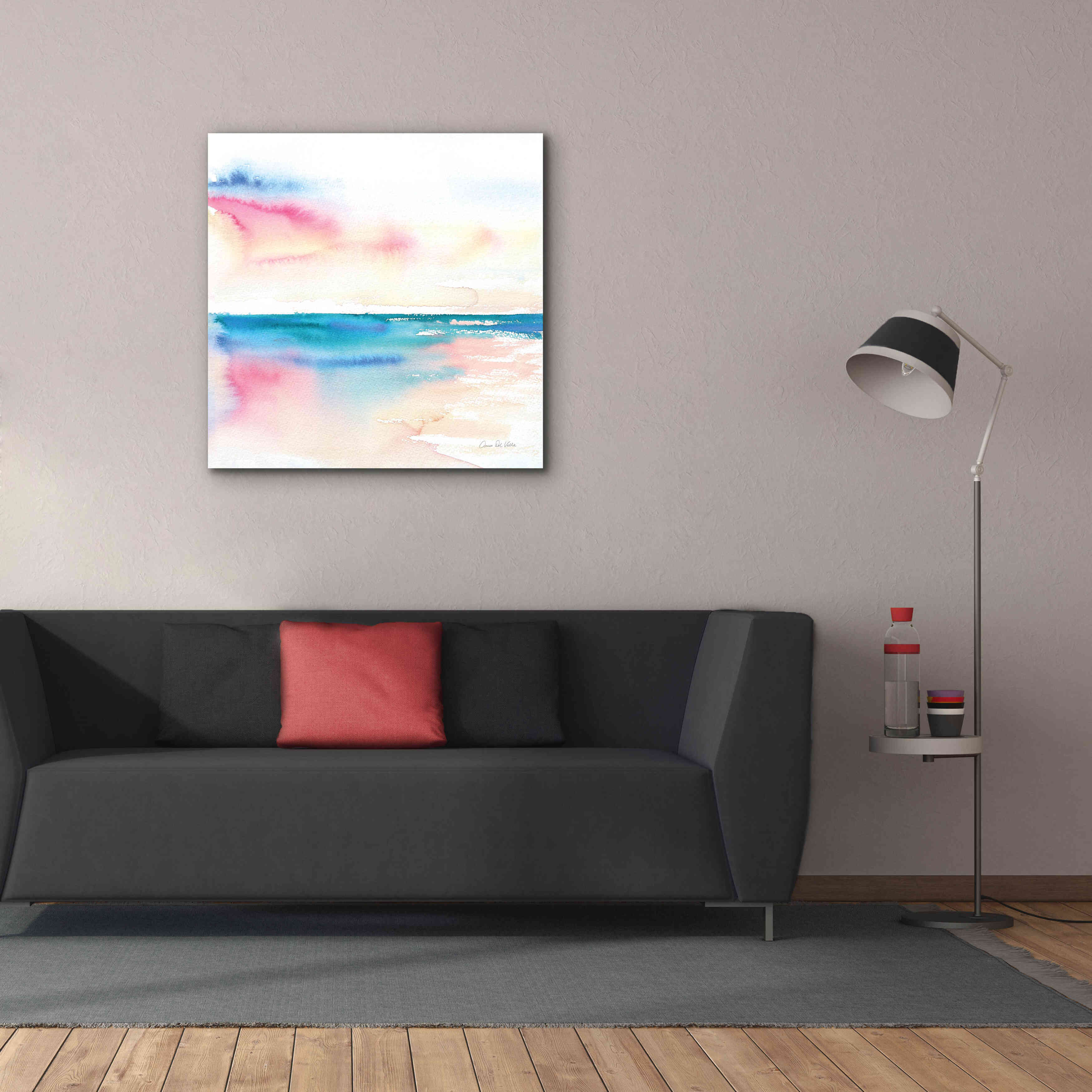 'Vivid Coast' by Alan Majchrowicz, Giclee Canvas Wall Art,37x37