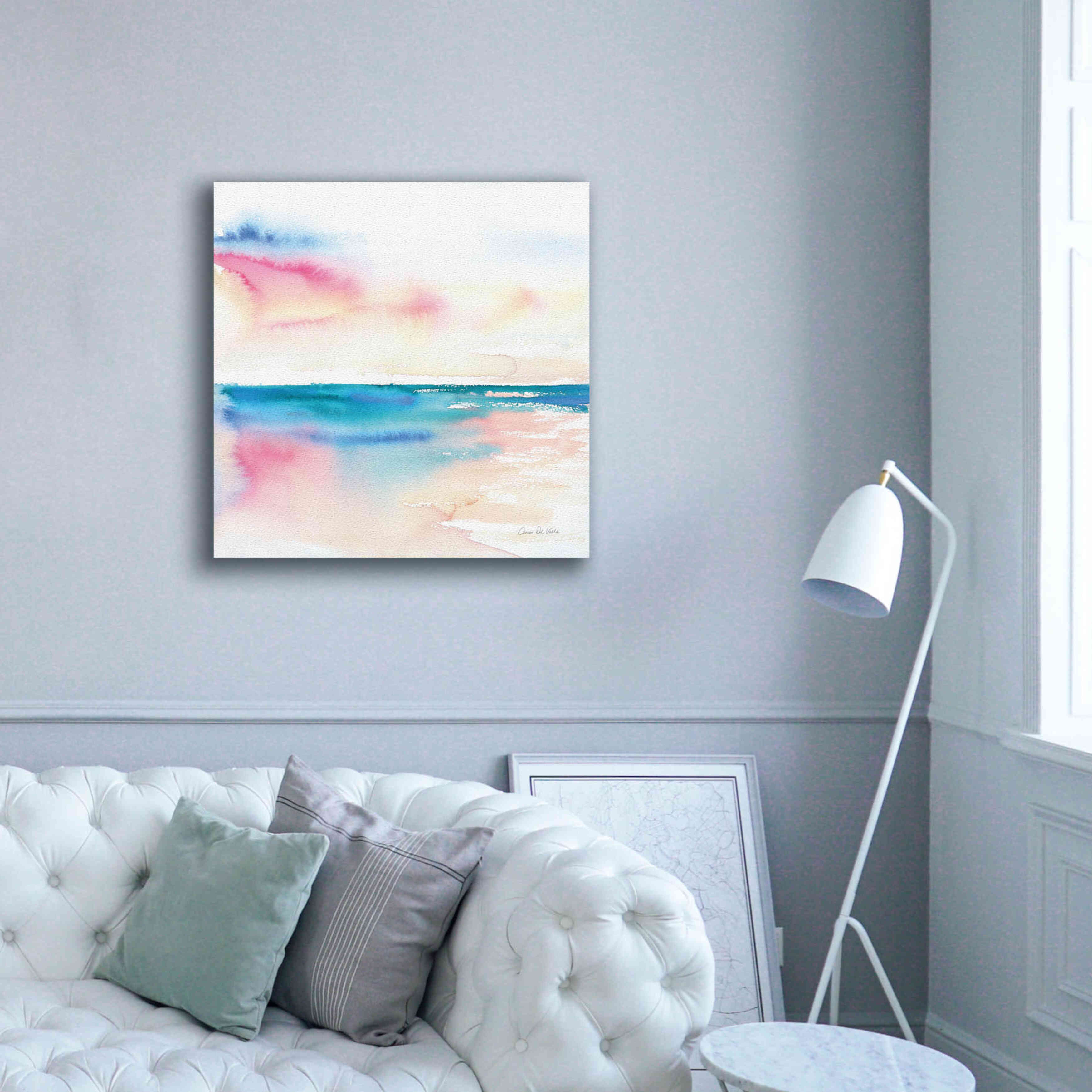 'Vivid Coast' by Alan Majchrowicz, Giclee Canvas Wall Art,37x37