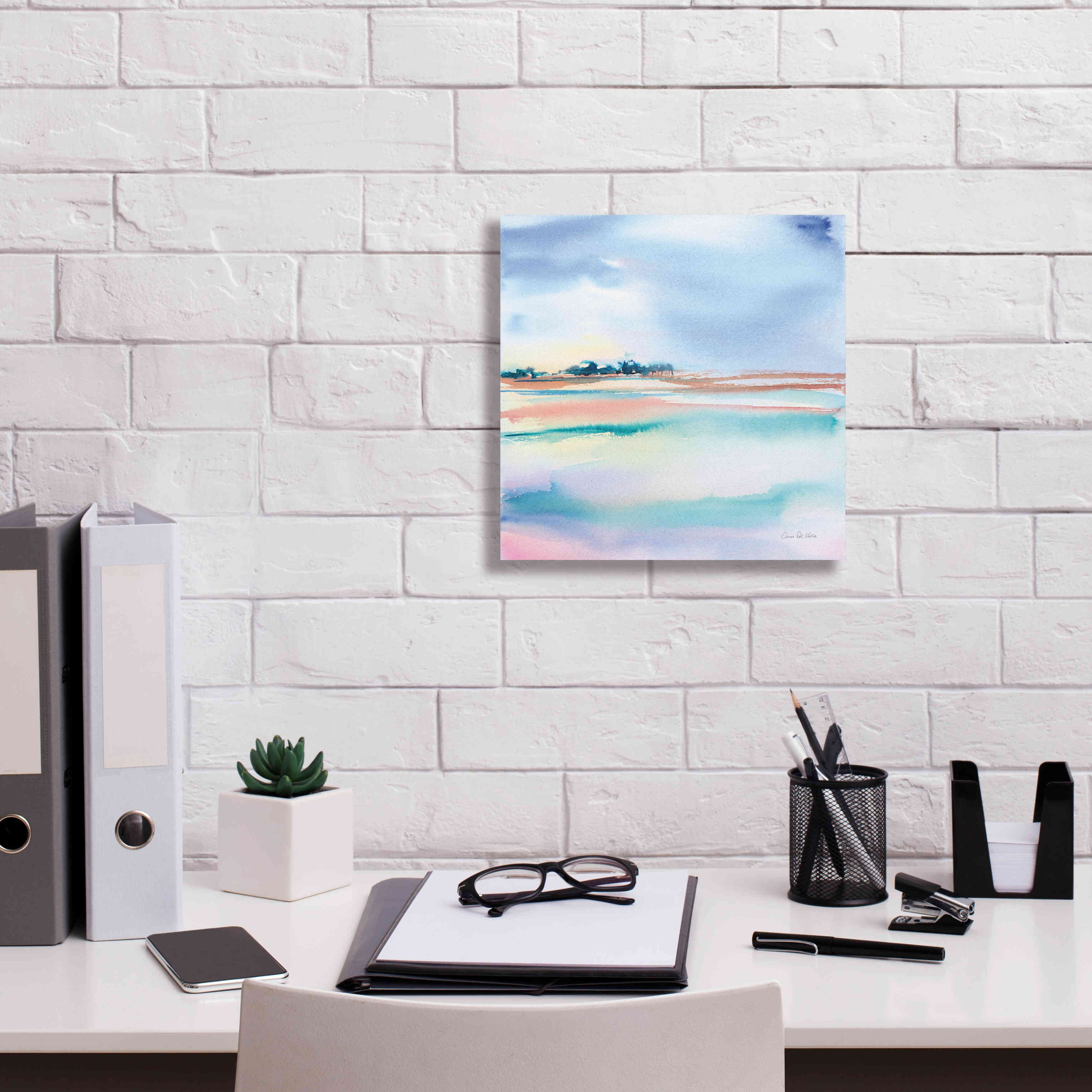 'Water And Sand' by Alan Majchrowicz, Giclee Canvas Wall Art,12x12