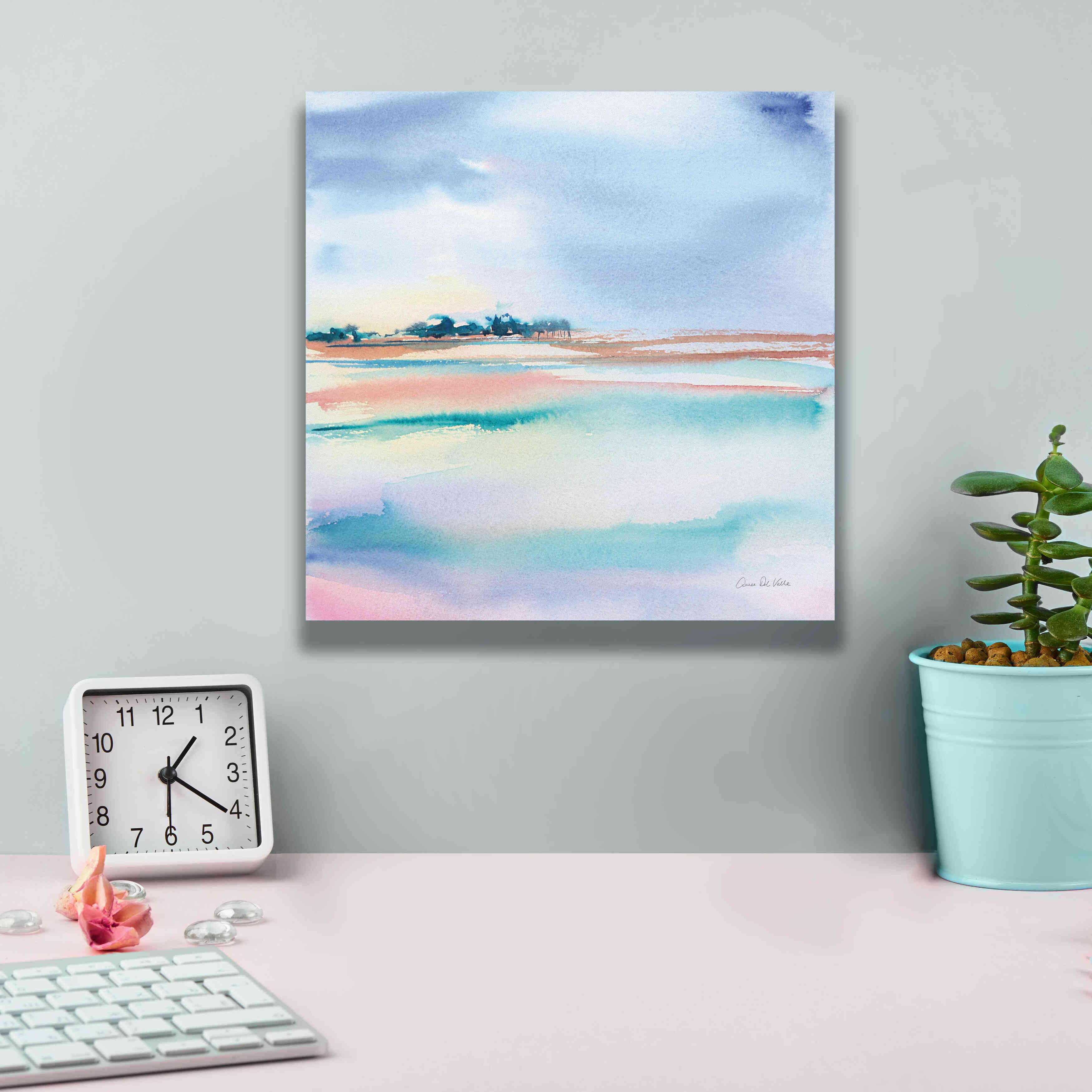 'Water And Sand' by Alan Majchrowicz, Giclee Canvas Wall Art,12x12