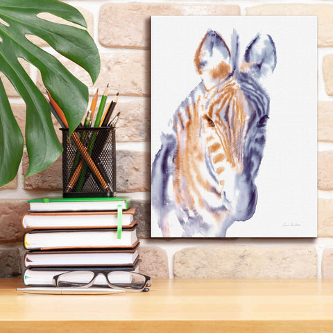 Image of 'Zebra Neutral' by Alan Majchrowicz, Giclee Canvas Wall Art,12x16