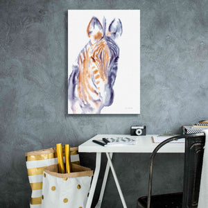 'Zebra Neutral' by Alan Majchrowicz, Giclee Canvas Wall Art,18x26