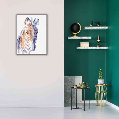 Image of 'Zebra Neutral' by Alan Majchrowicz, Giclee Canvas Wall Art,26x34