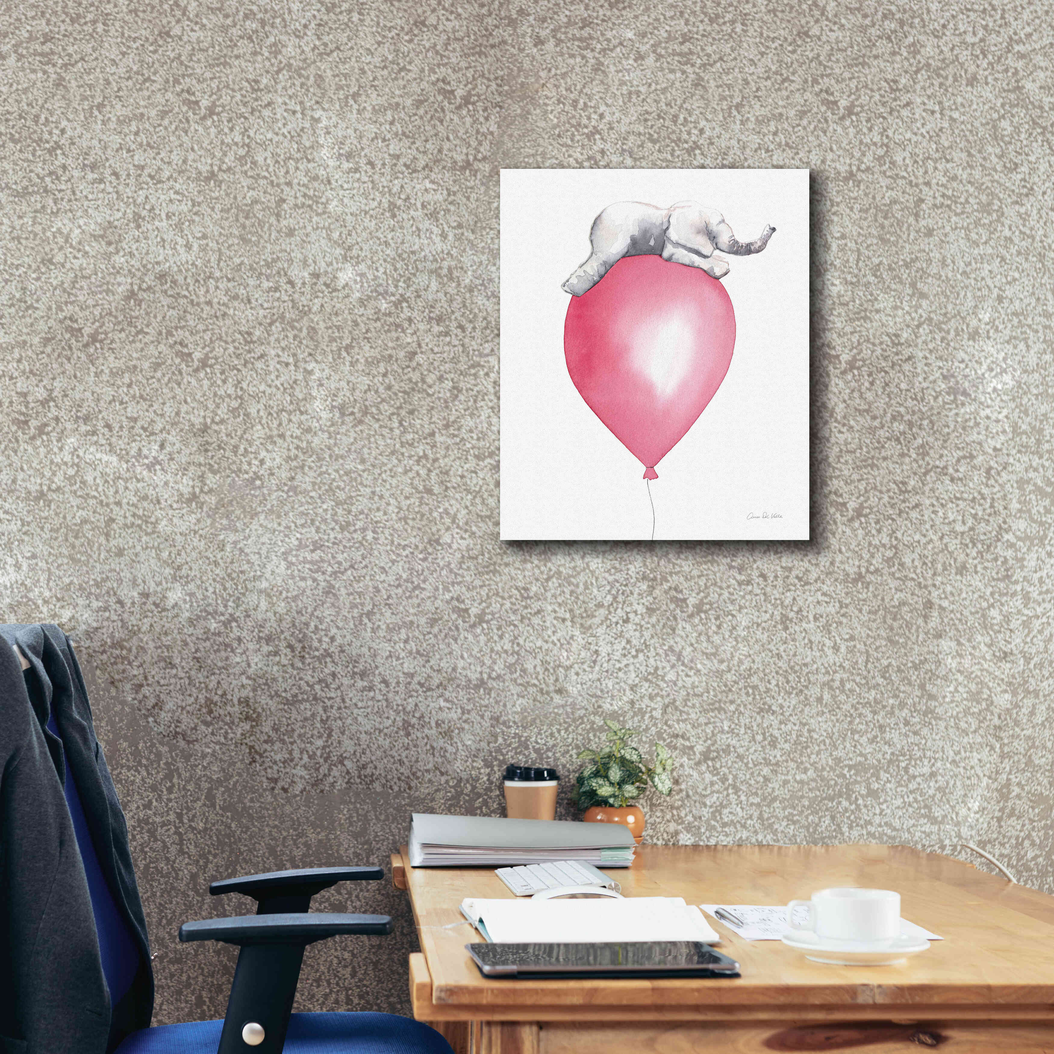 'Baby Elephant Love I' by Alan Majchrowicz, Giclee Canvas Wall Art,20x24