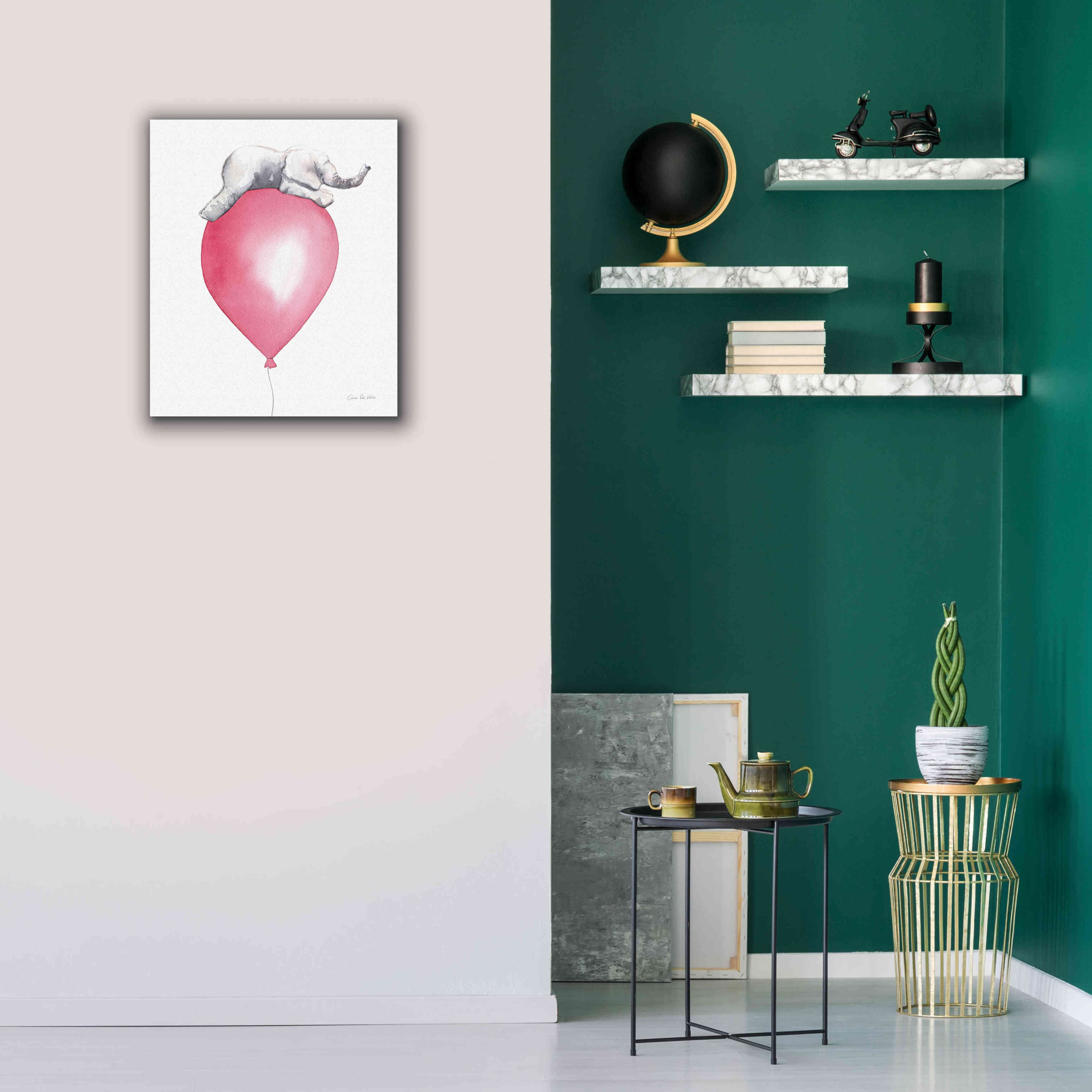 'Baby Elephant Love I' by Alan Majchrowicz, Giclee Canvas Wall Art,20x24