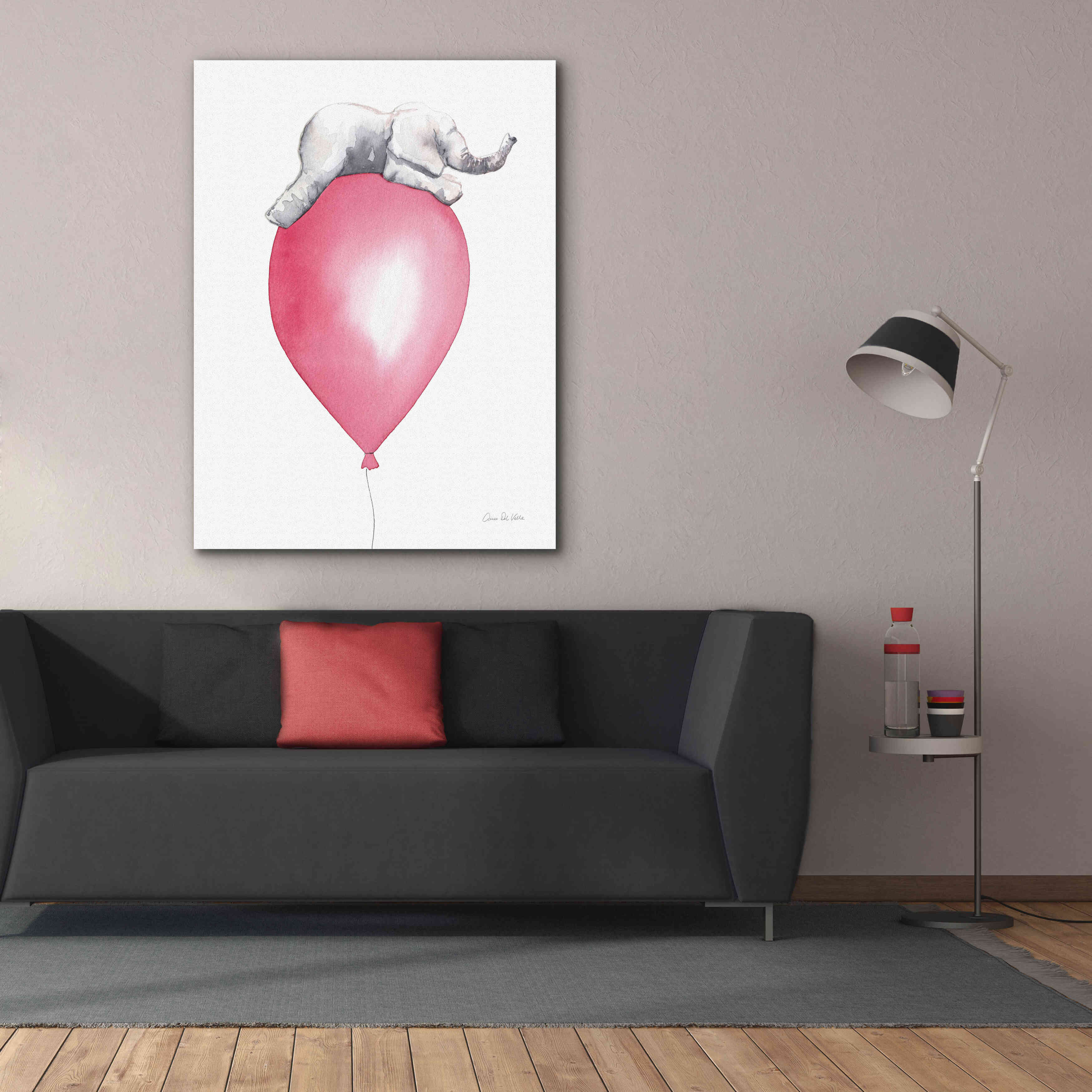 'Baby Elephant Love I' by Alan Majchrowicz, Giclee Canvas Wall Art,40x54