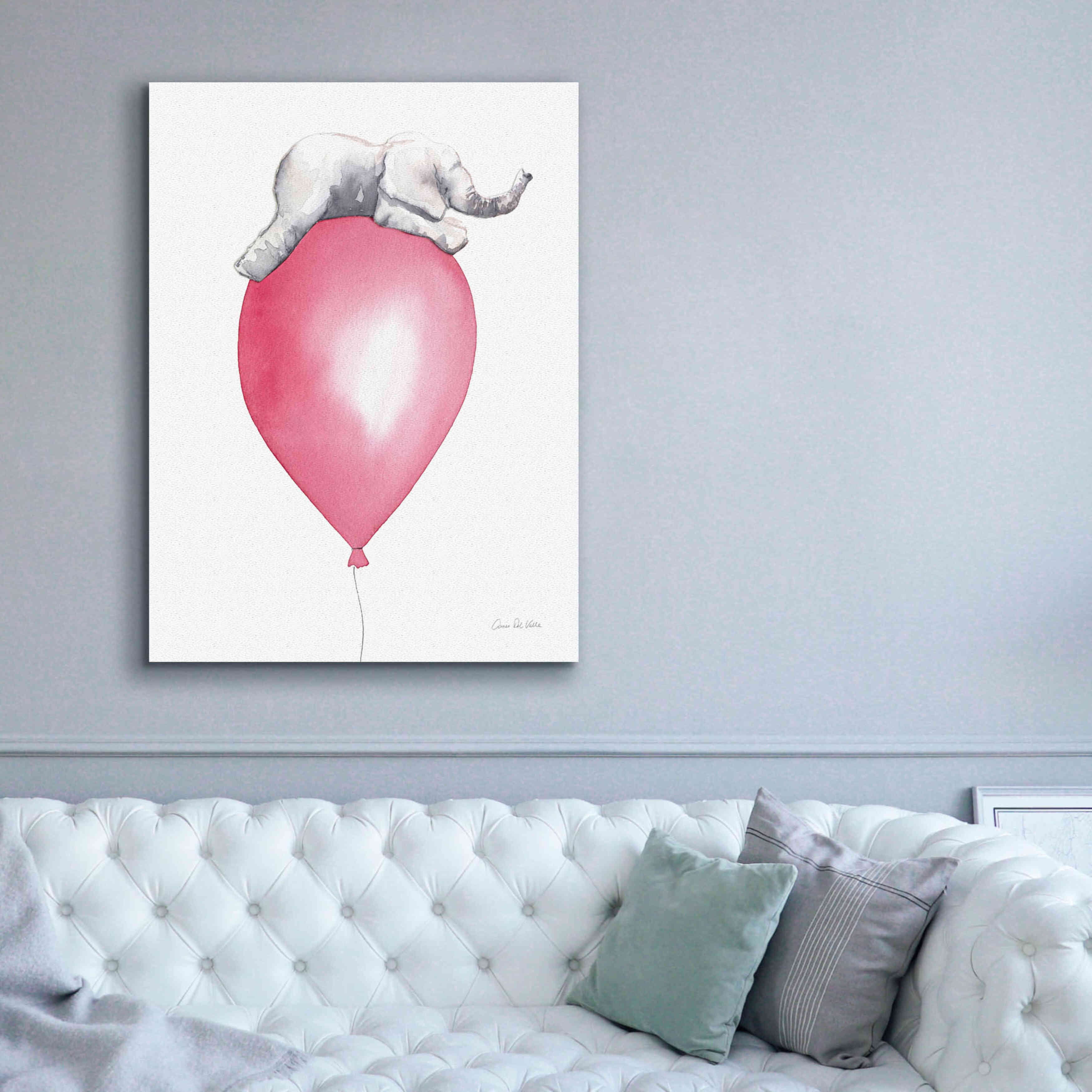 'Baby Elephant Love I' by Alan Majchrowicz, Giclee Canvas Wall Art,40x54