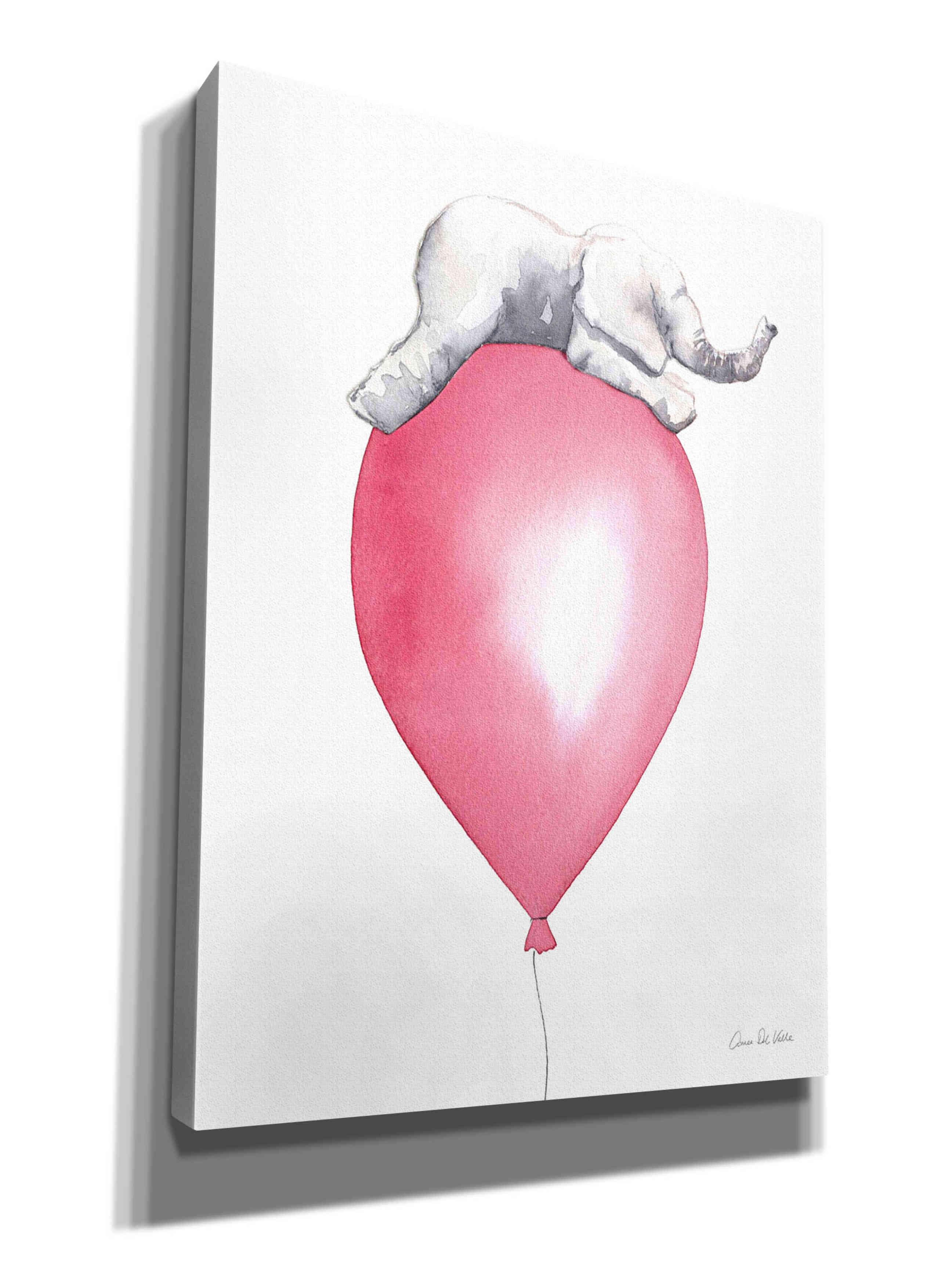 'Baby Elephant Love I' by Alan Majchrowicz, Giclee Canvas Wall Art