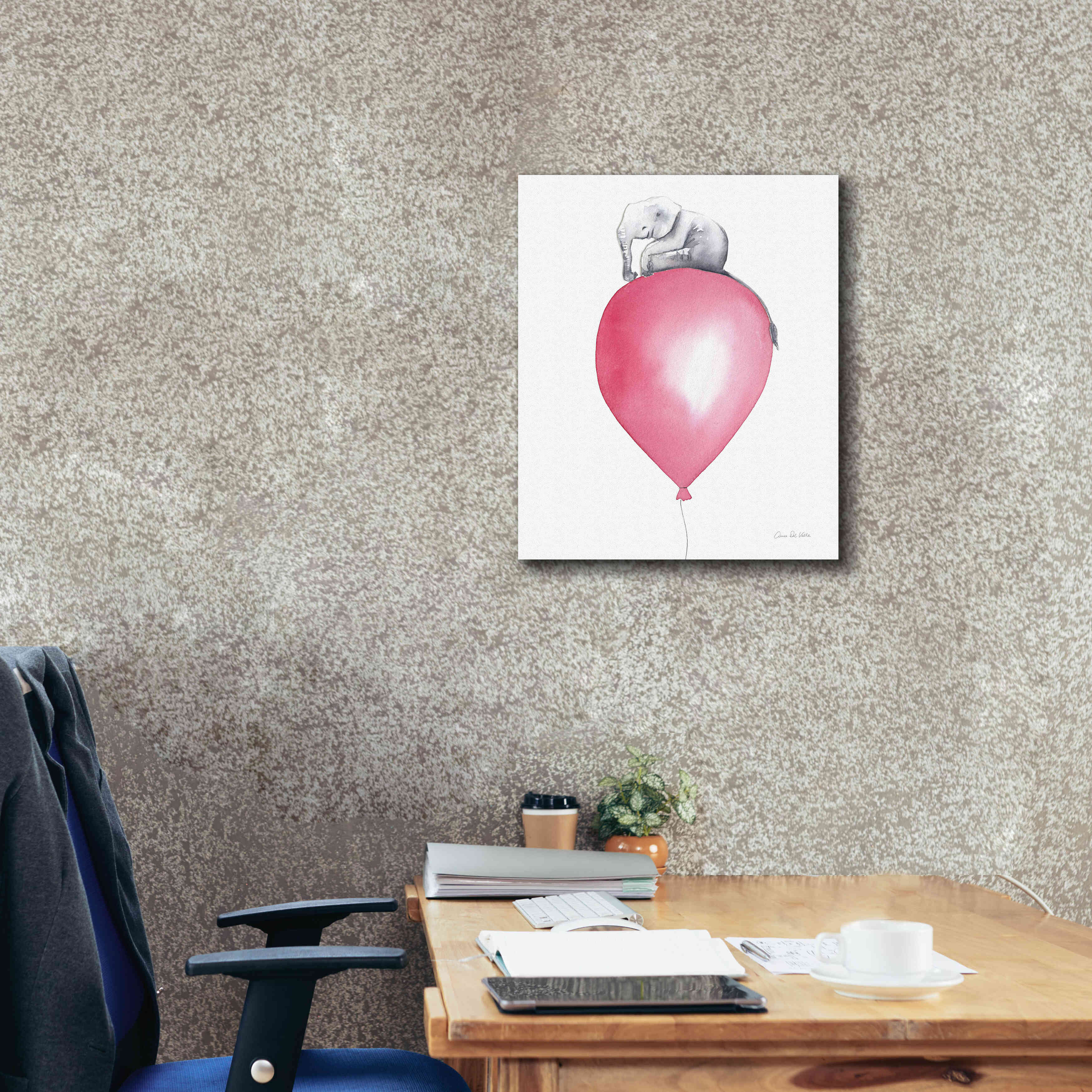 'Baby Elephant Love II' by Alan Majchrowicz, Giclee Canvas Wall Art,20x24