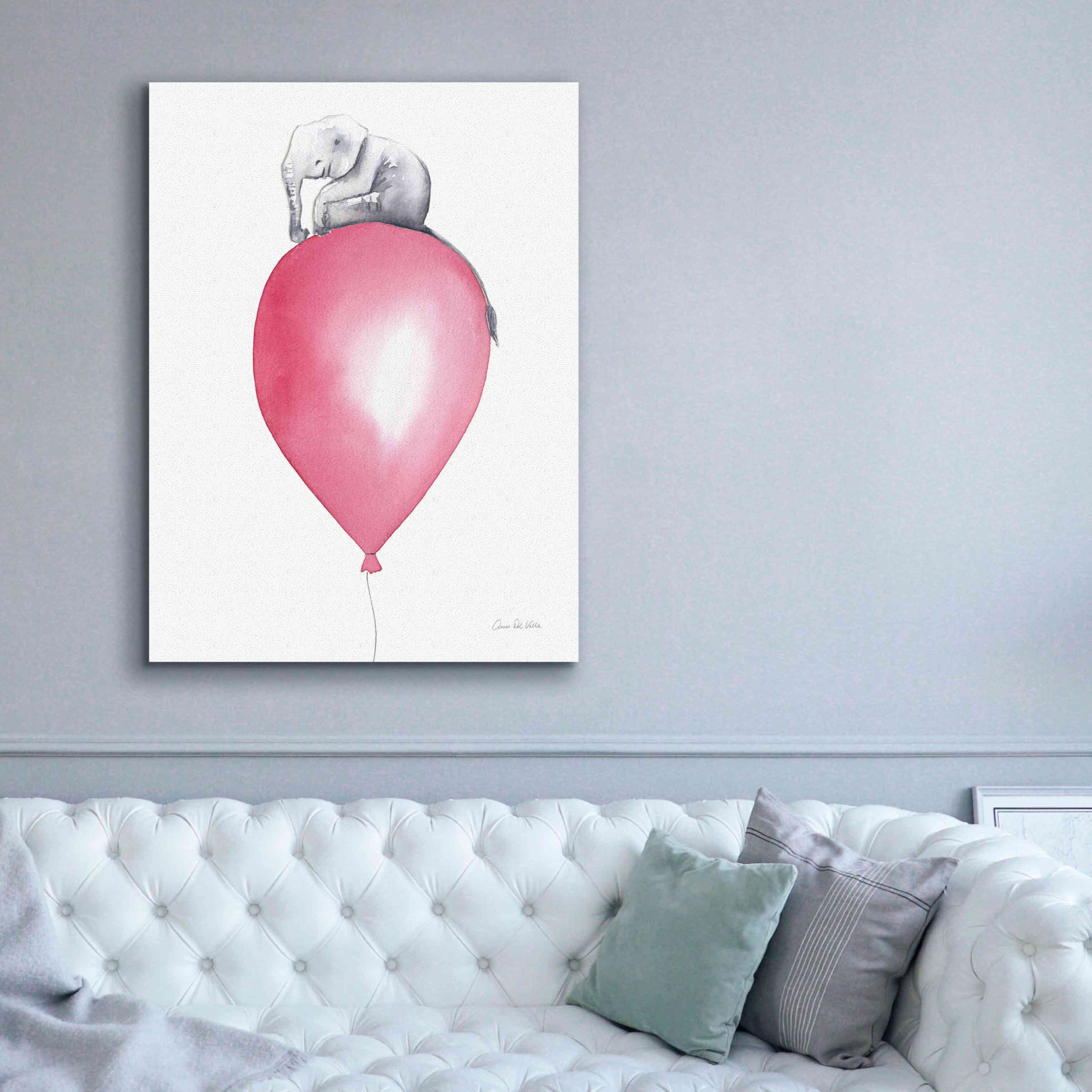 'Baby Elephant Love II' by Alan Majchrowicz, Giclee Canvas Wall Art,40x54