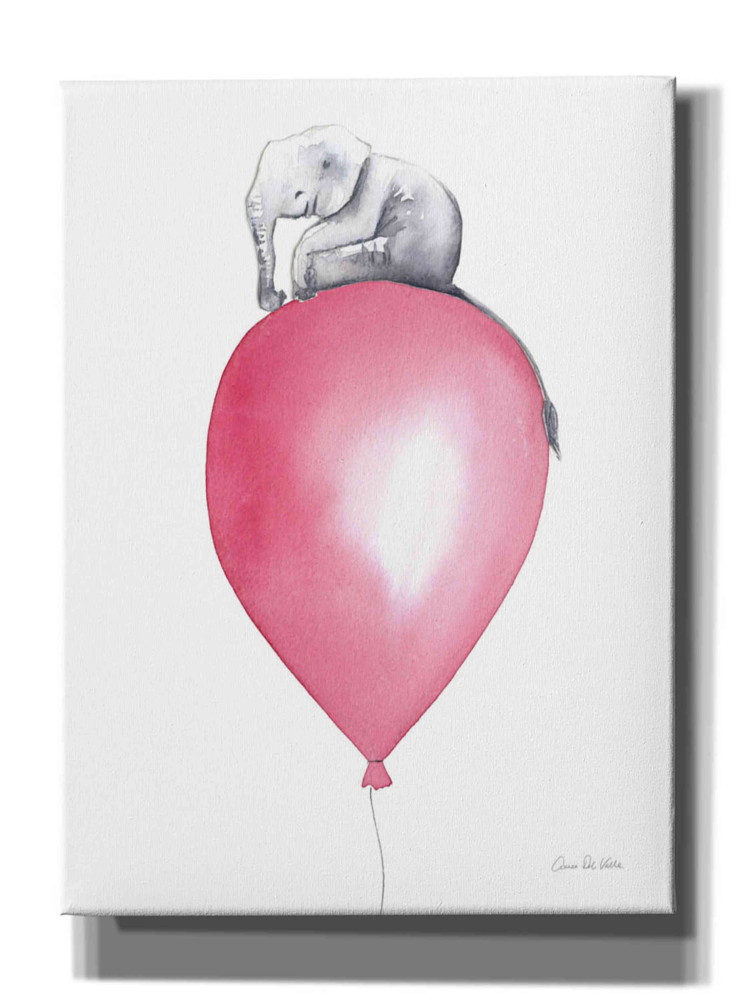 'Baby Elephant Love II' by Alan Majchrowicz, Giclee Canvas Wall Art