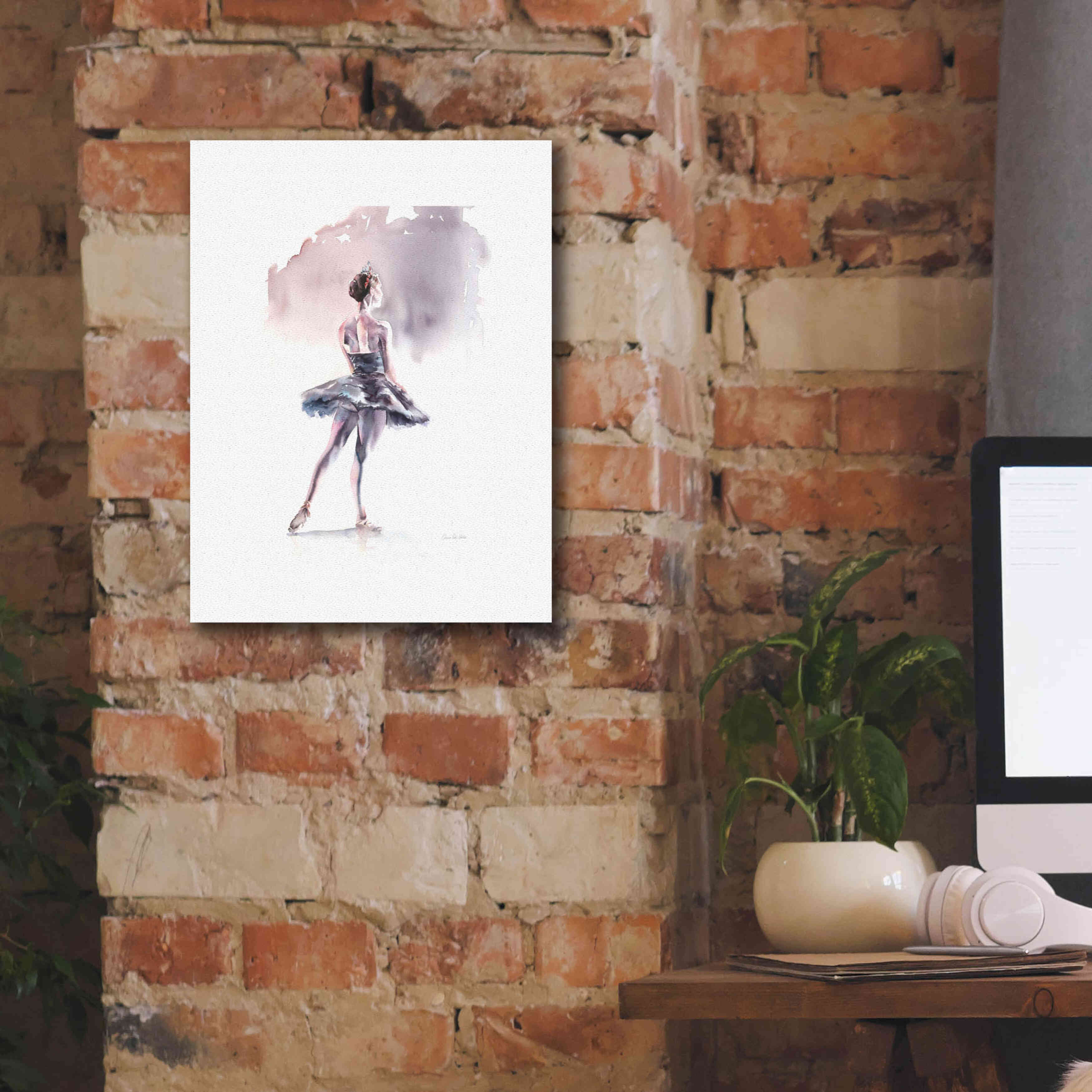 'Ballet I White Border' by Alan Majchrowicz, Giclee Canvas Wall Art,12x16