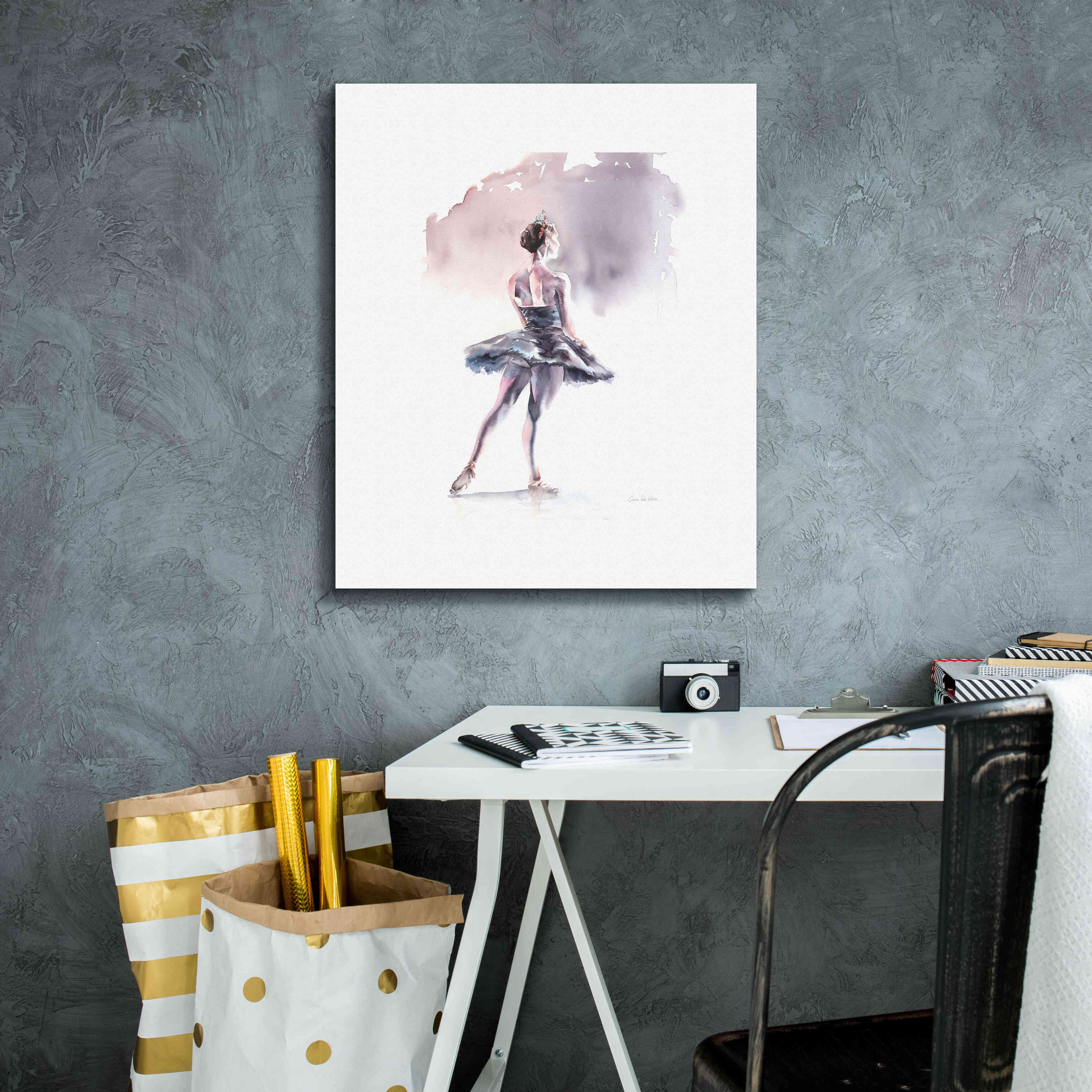 'Ballet I White Border' by Alan Majchrowicz, Giclee Canvas Wall Art,20x24