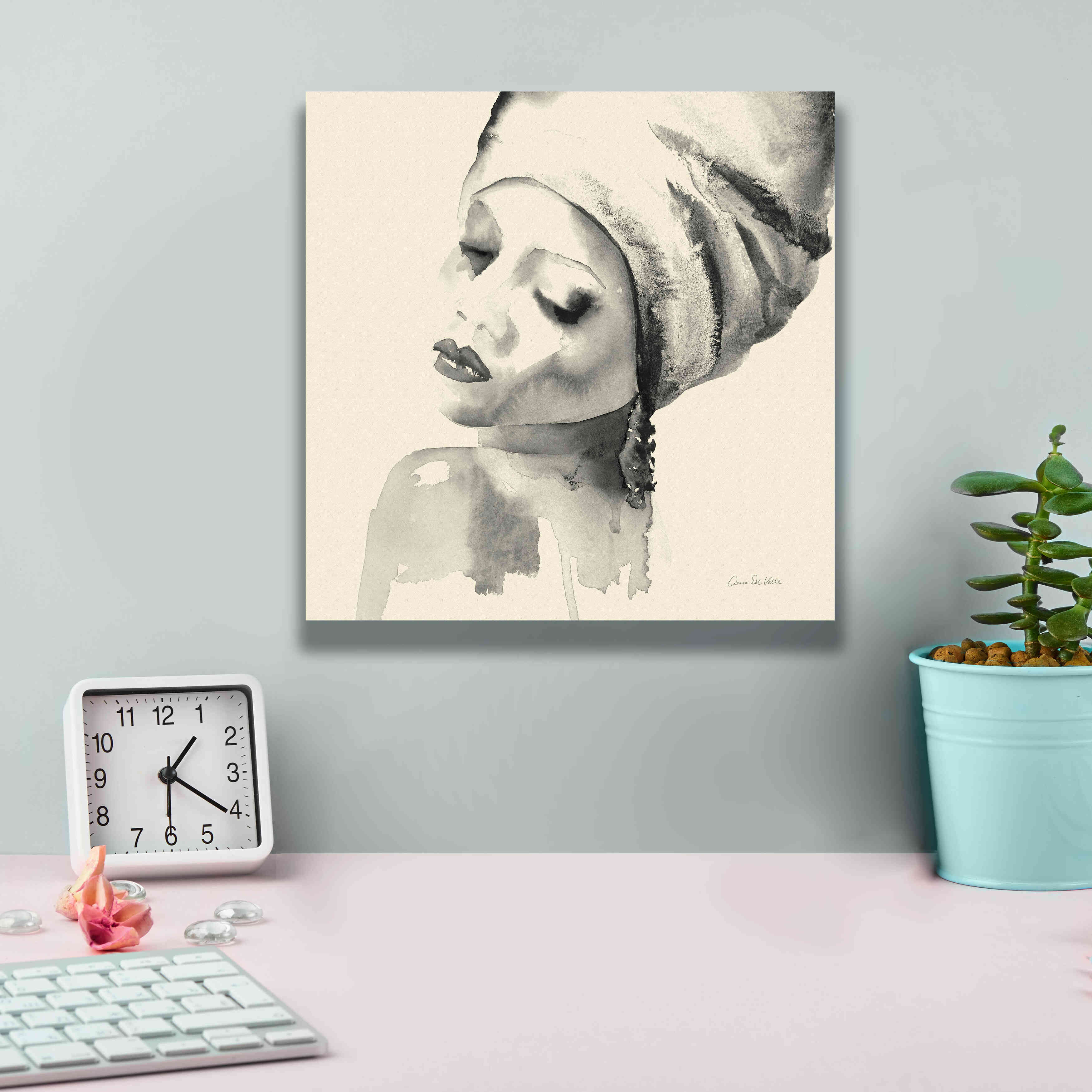 'Woman I Yellow' by Alan Majchrowicz, Giclee Canvas Wall Art,12x12