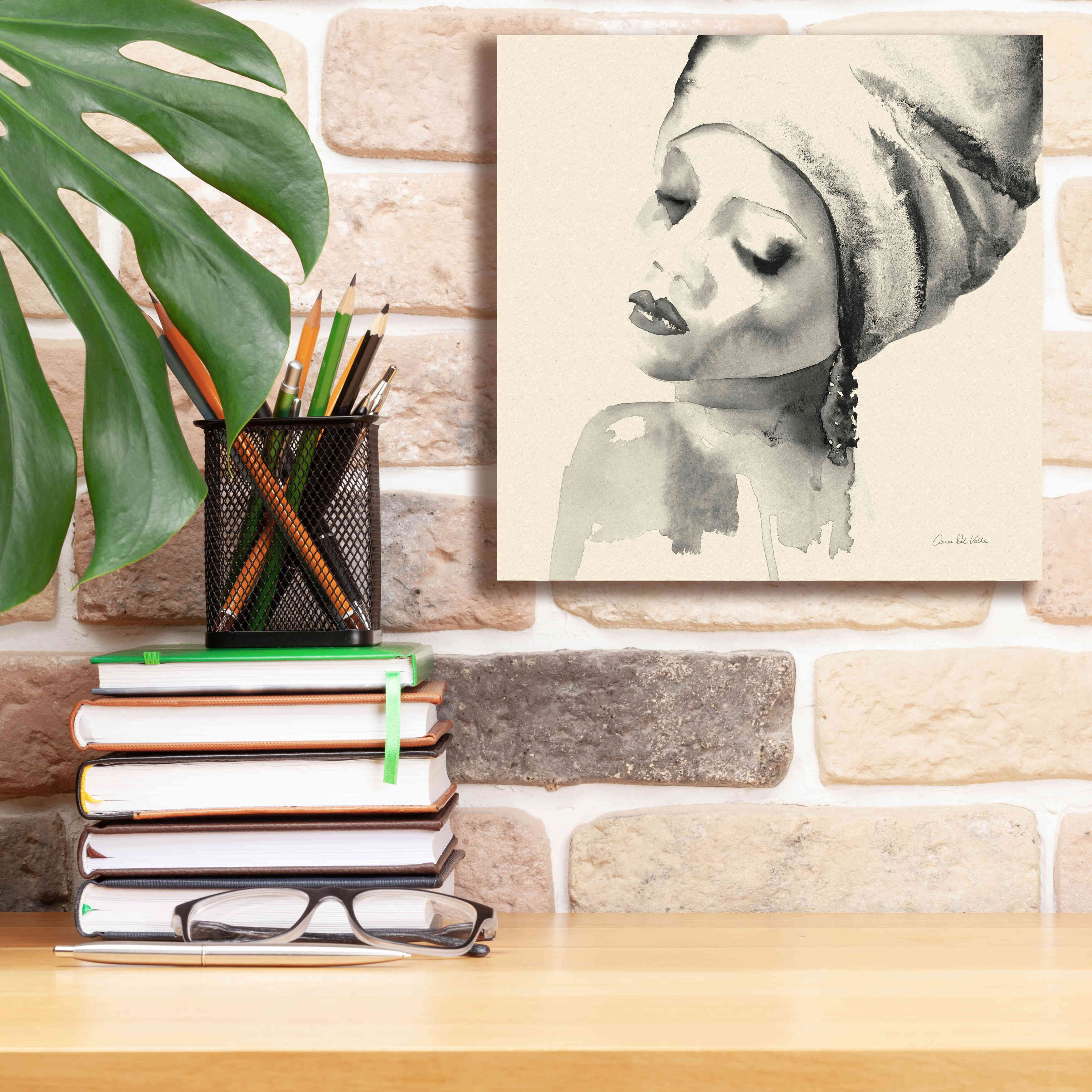 'Woman I Yellow' by Alan Majchrowicz, Giclee Canvas Wall Art,12x12