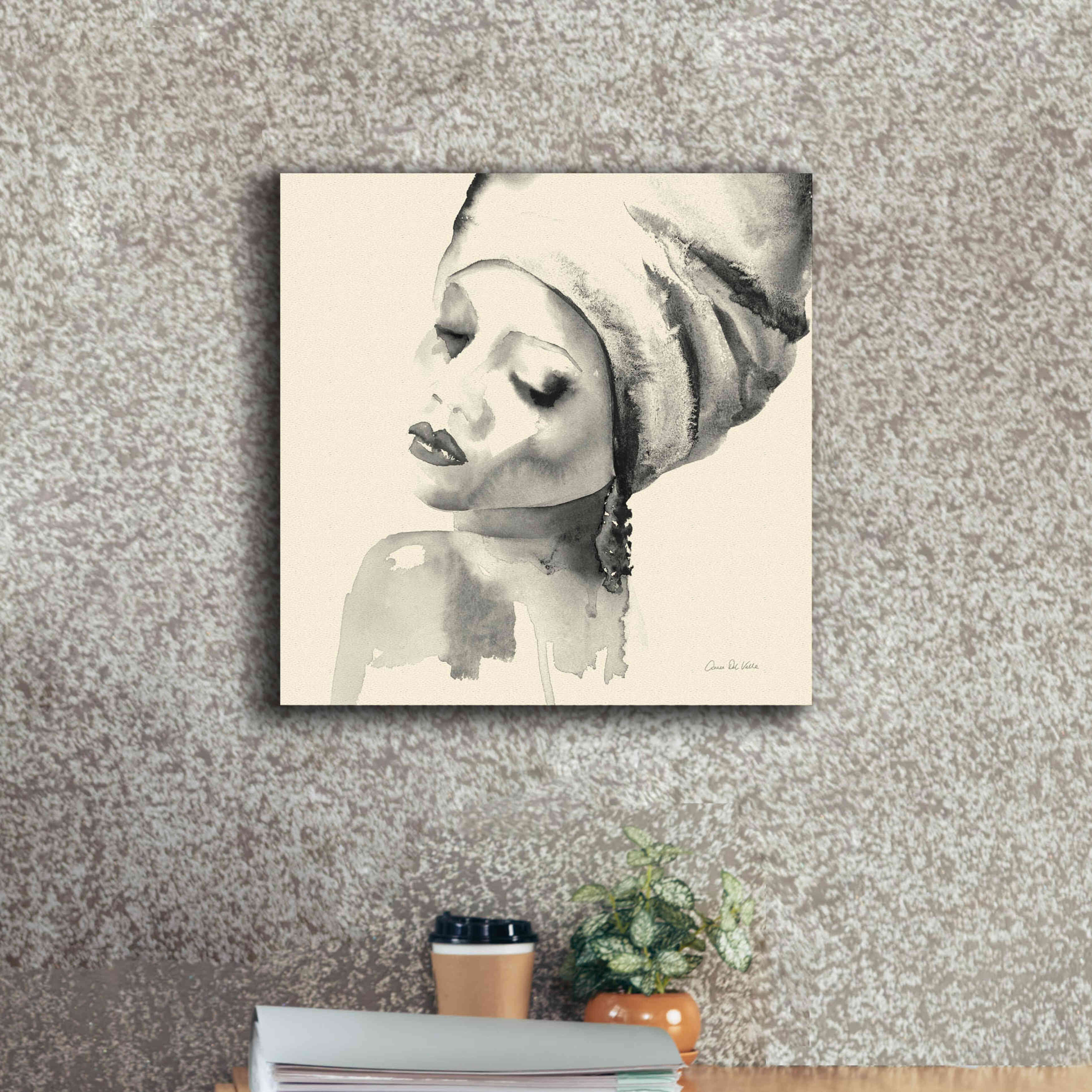 'Woman I Yellow' by Alan Majchrowicz, Giclee Canvas Wall Art,18x18