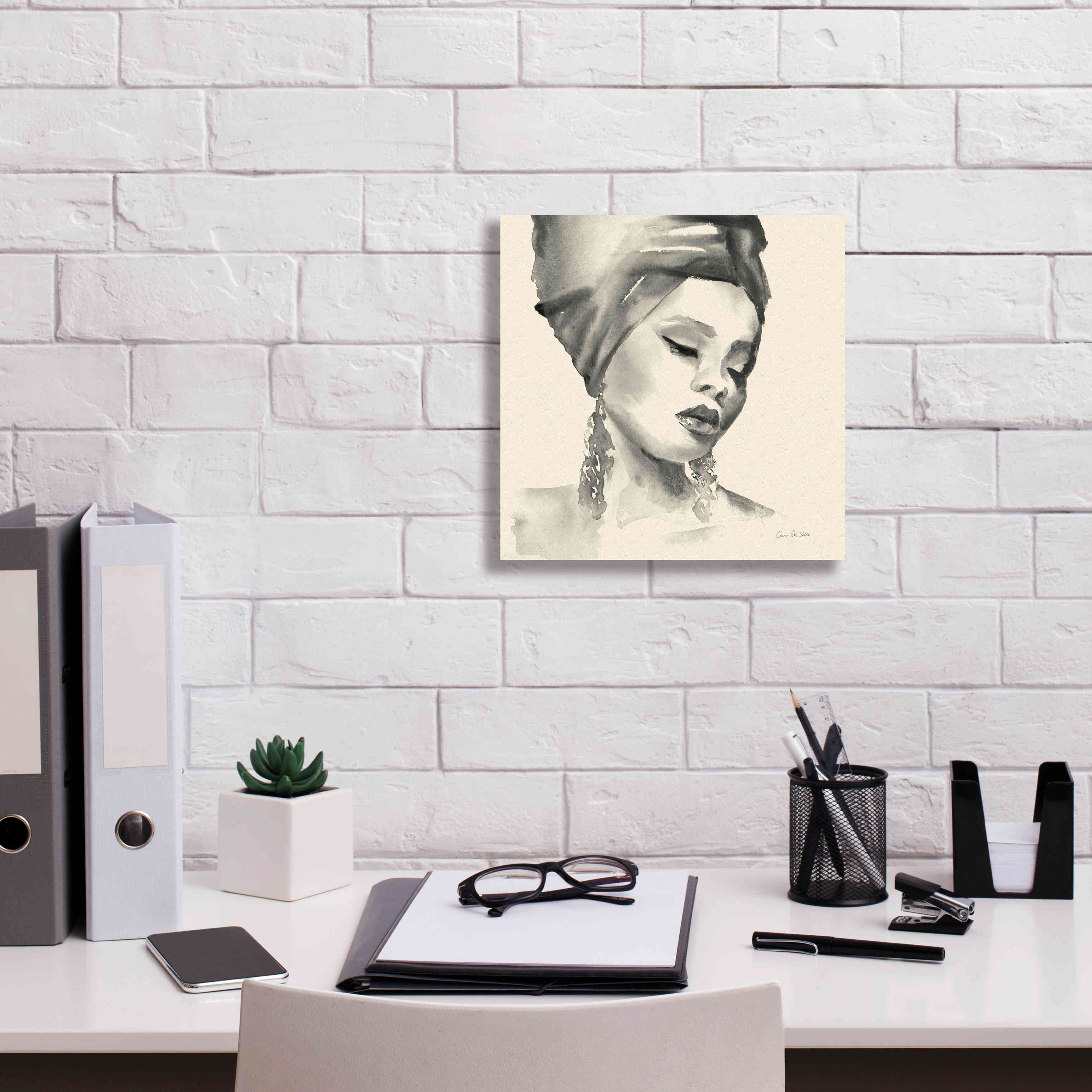 'Woman II Yellow' by Alan Majchrowicz, Giclee Canvas Wall Art,12x12