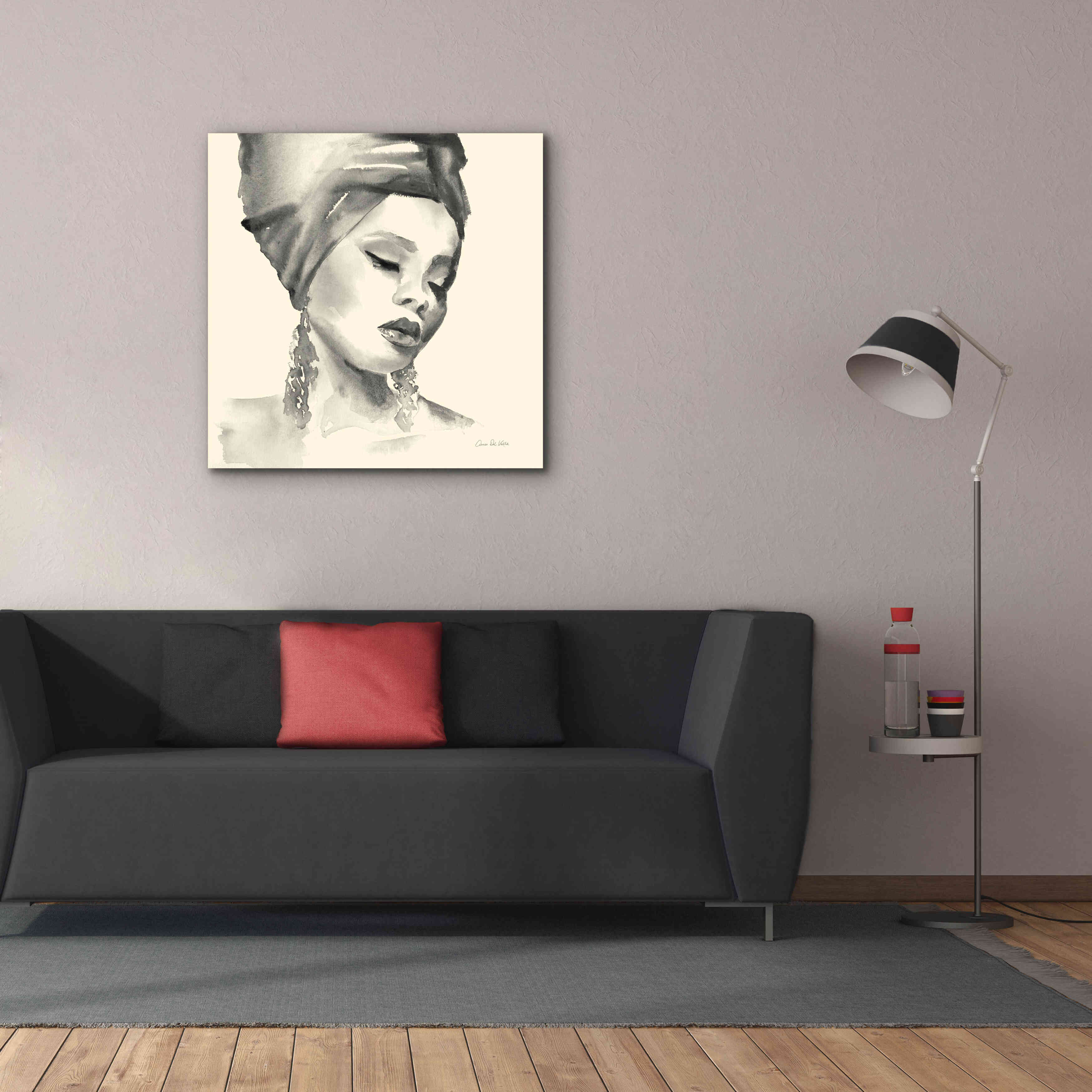 'Woman II Yellow' by Alan Majchrowicz, Giclee Canvas Wall Art,37x37