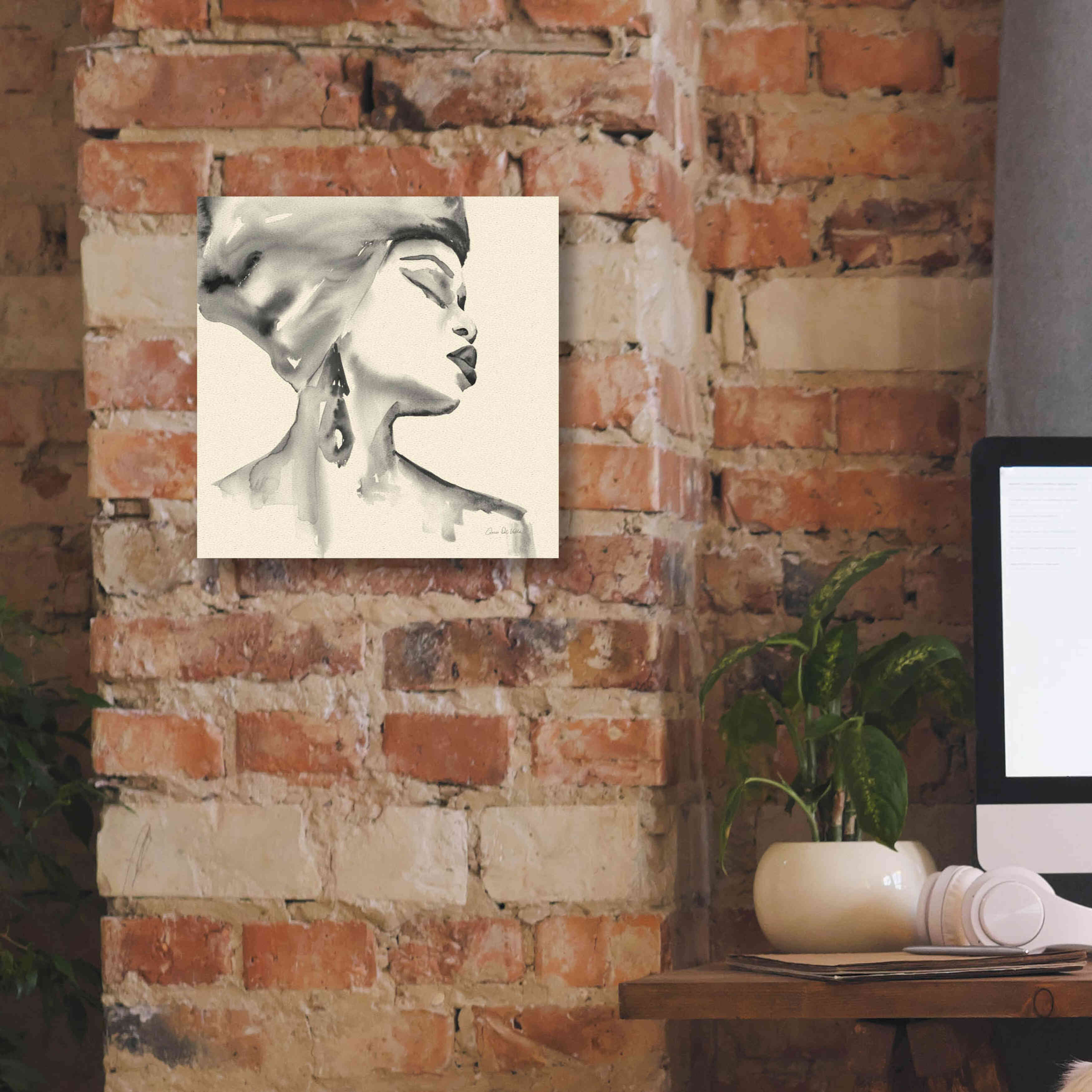 'Woman III Yellow' by Alan Majchrowicz, Giclee Canvas Wall Art,12x12