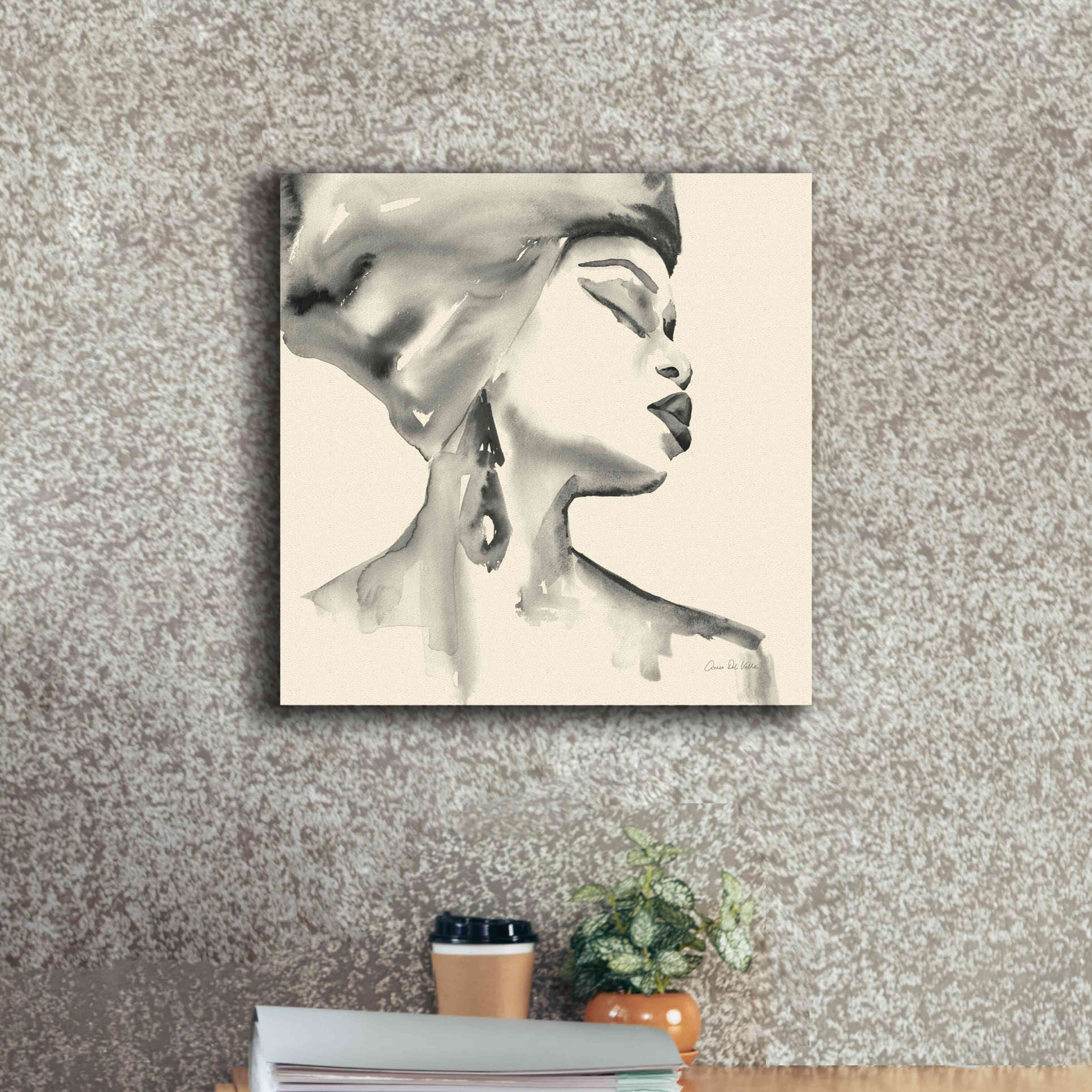 'Woman III Yellow' by Alan Majchrowicz, Giclee Canvas Wall Art,18x18