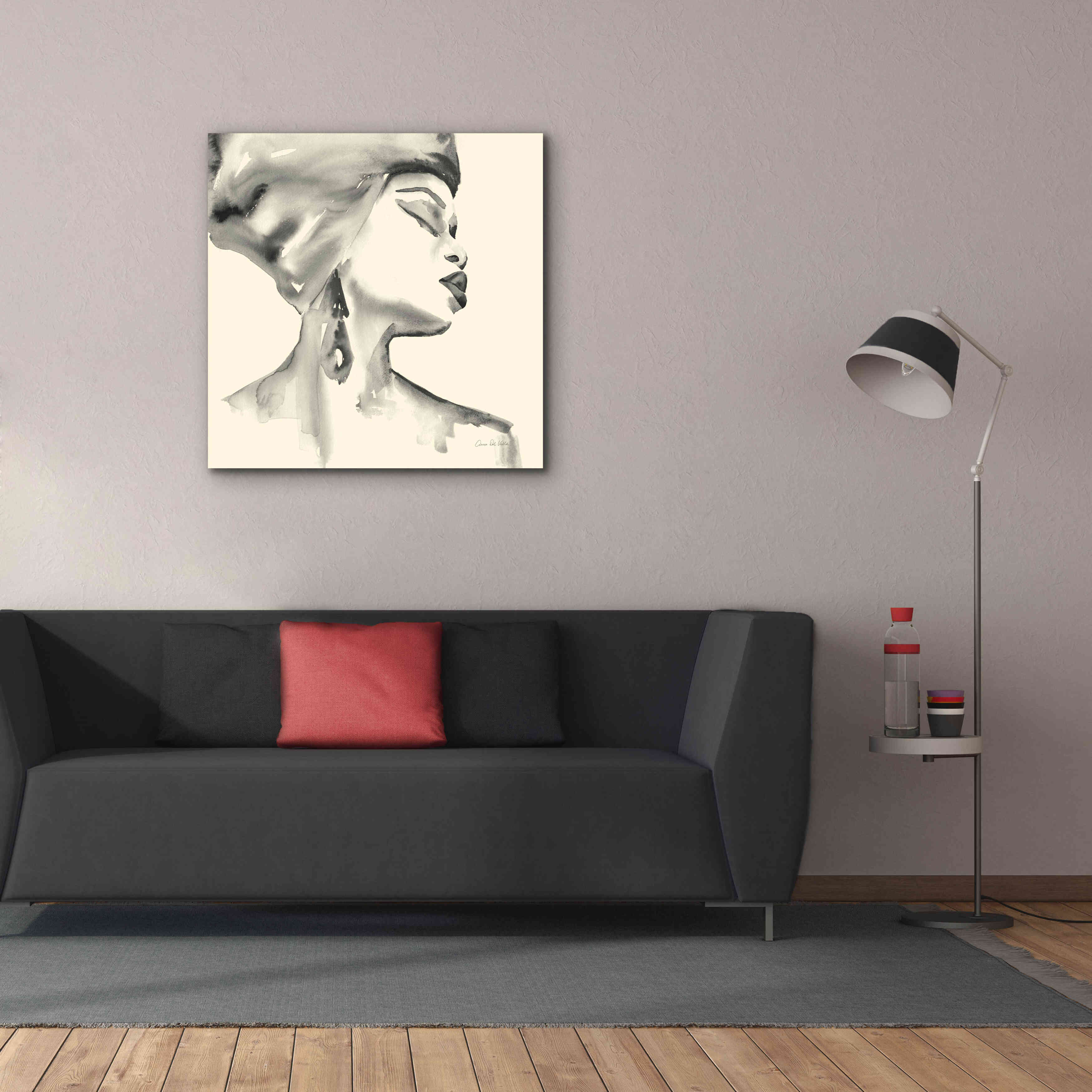 'Woman III Yellow' by Alan Majchrowicz, Giclee Canvas Wall Art,37x37