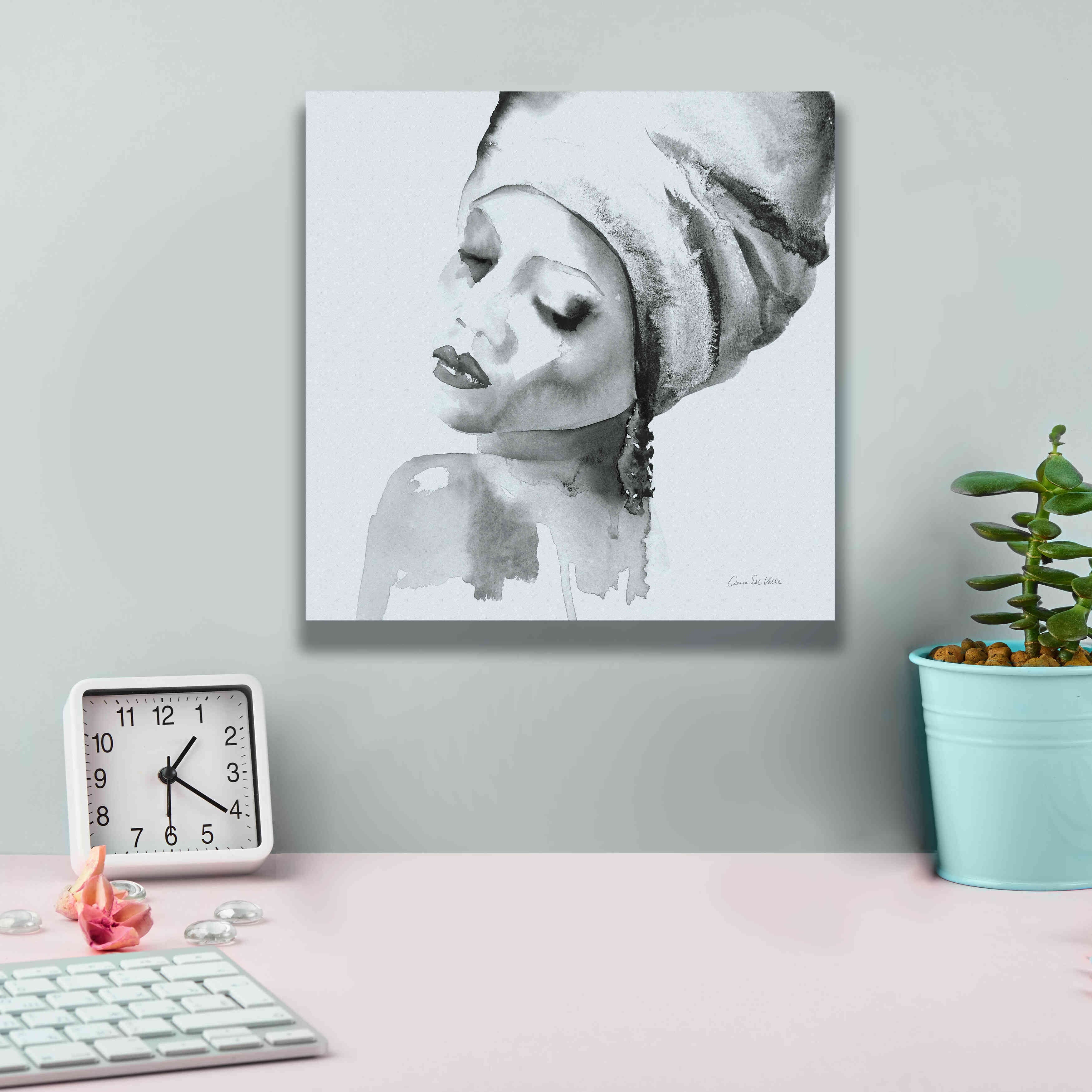 'Woman I Blue' by Alan Majchrowicz, Giclee Canvas Wall Art,12x12