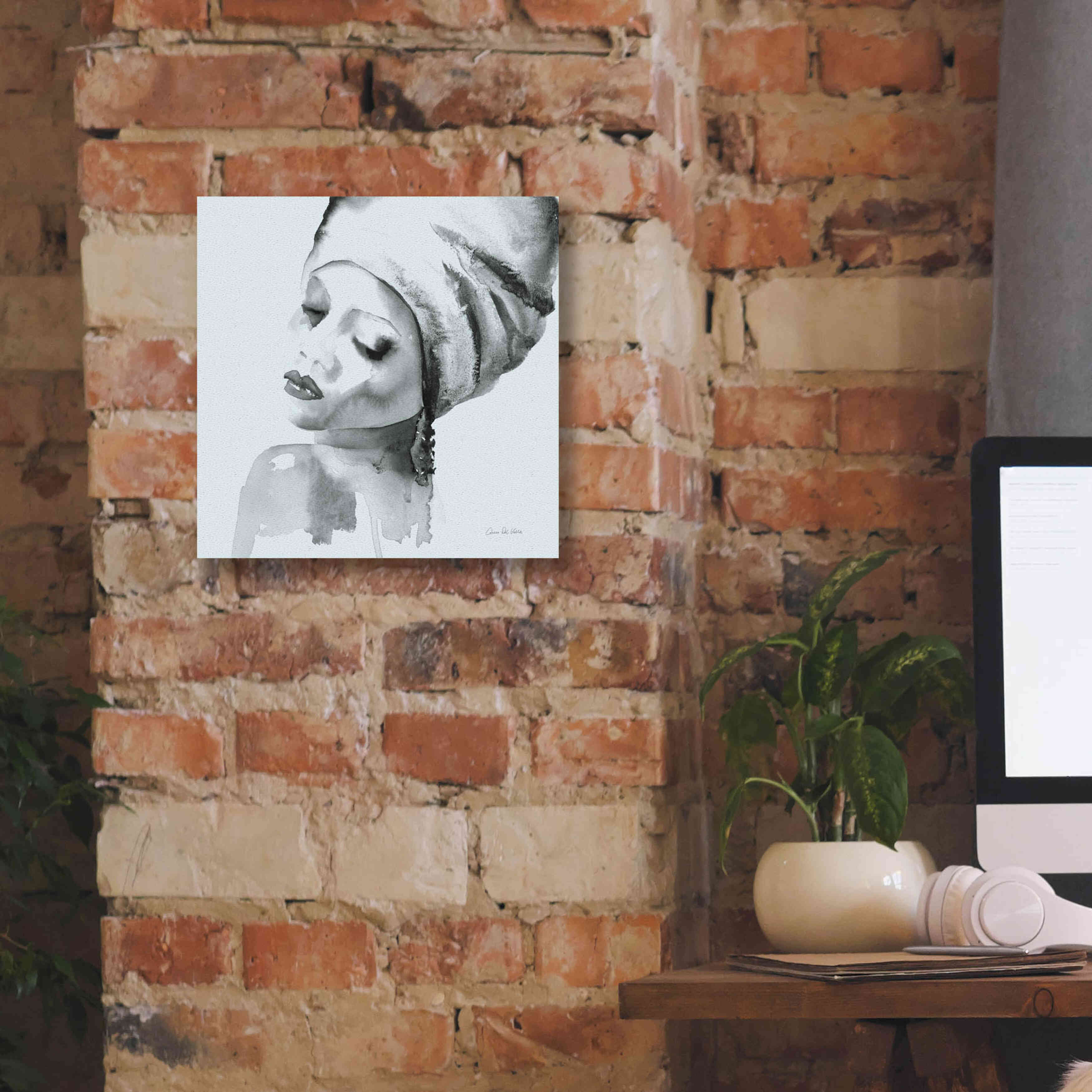 'Woman I Blue' by Alan Majchrowicz, Giclee Canvas Wall Art,12x12