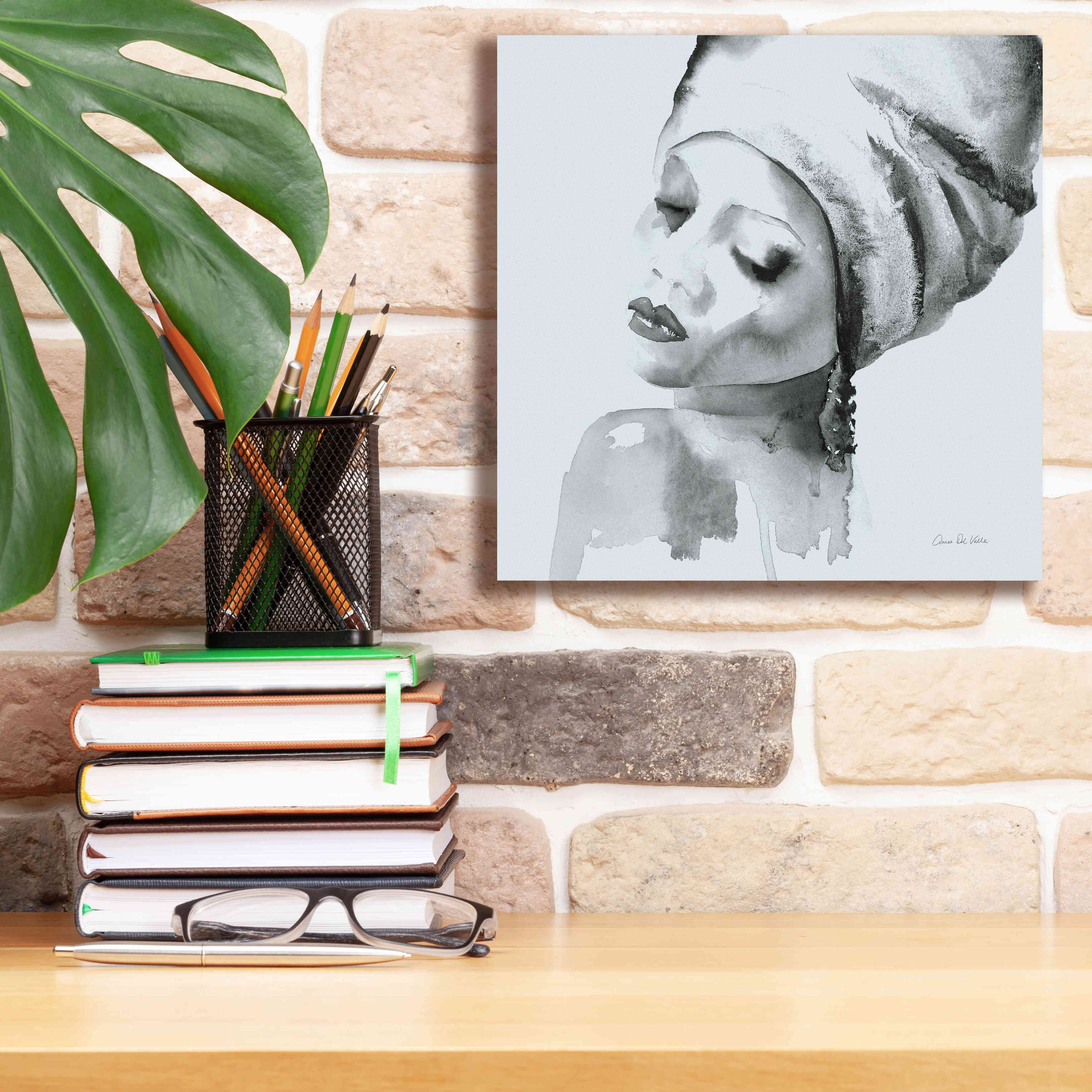 'Woman I Blue' by Alan Majchrowicz, Giclee Canvas Wall Art,12x12