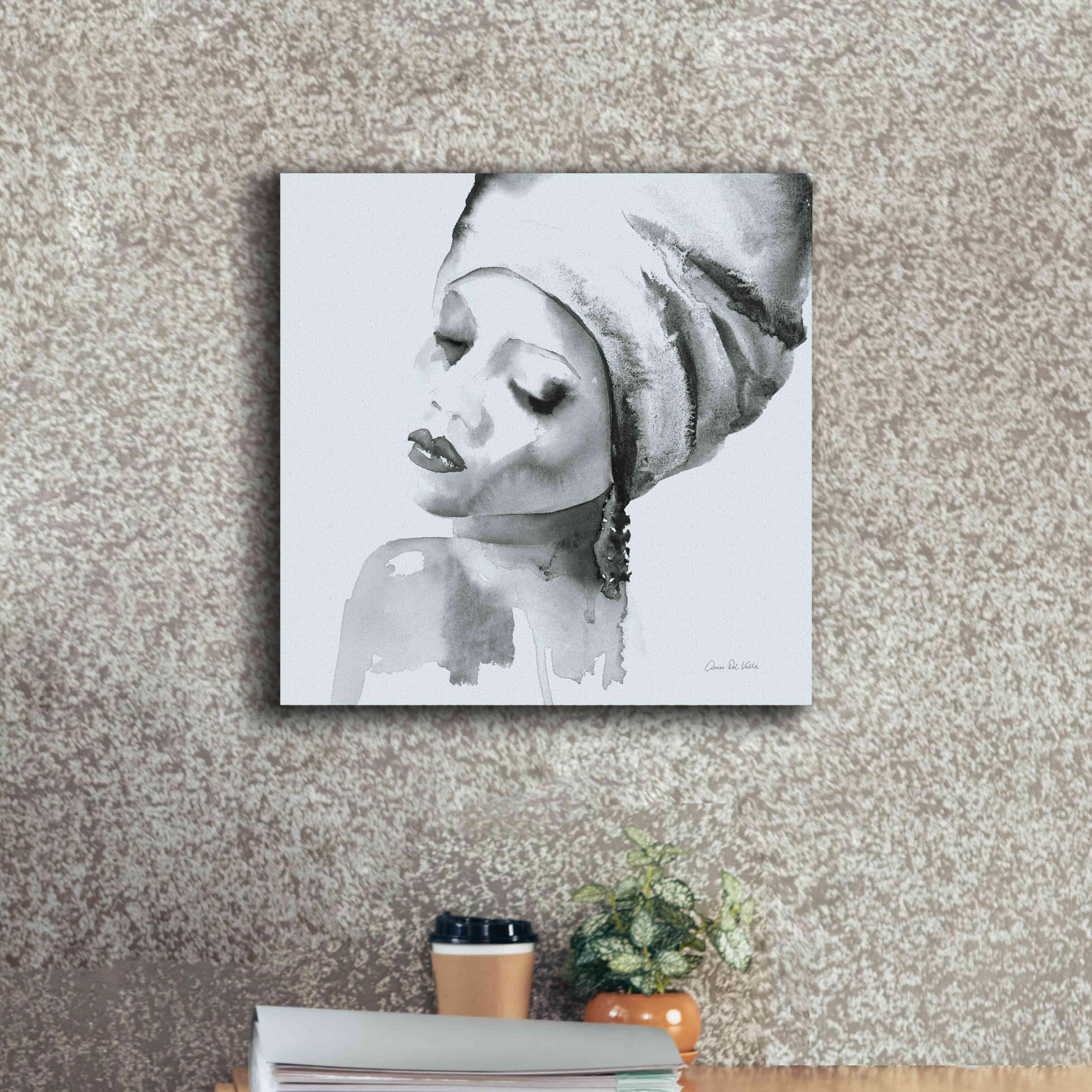 'Woman I Blue' by Alan Majchrowicz, Giclee Canvas Wall Art,18x18