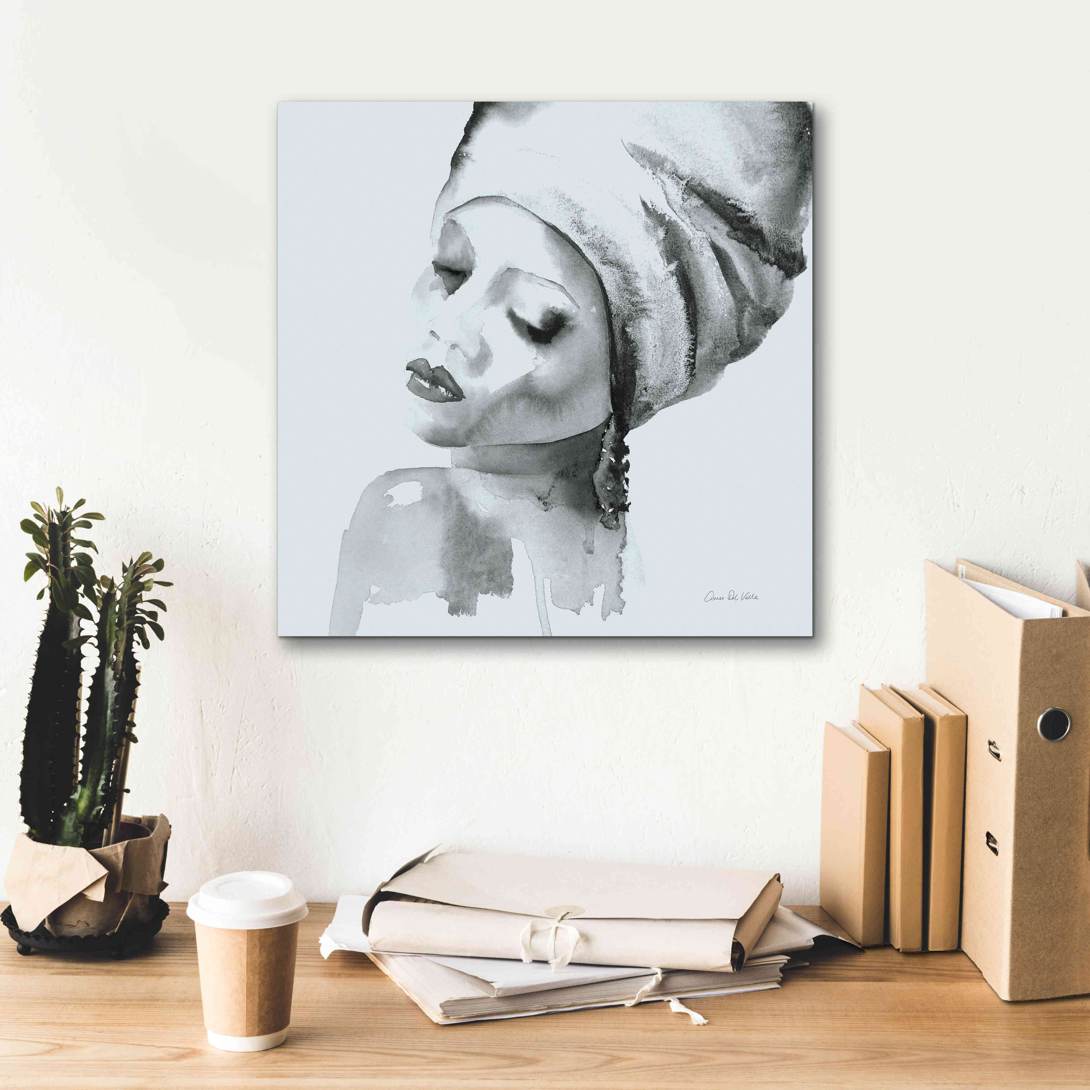 'Woman I Blue' by Alan Majchrowicz, Giclee Canvas Wall Art,18x18