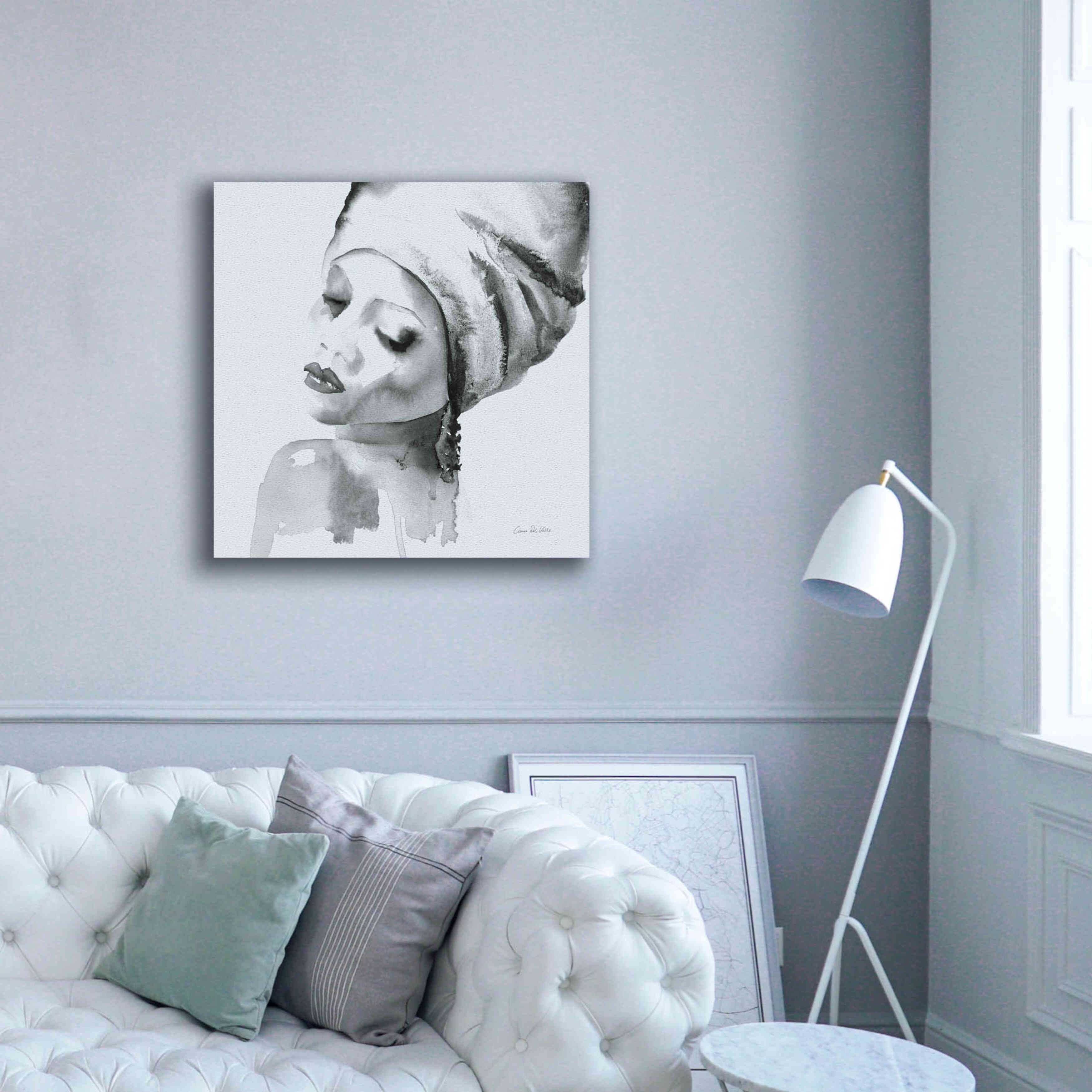 'Woman I Blue' by Alan Majchrowicz, Giclee Canvas Wall Art,37x37