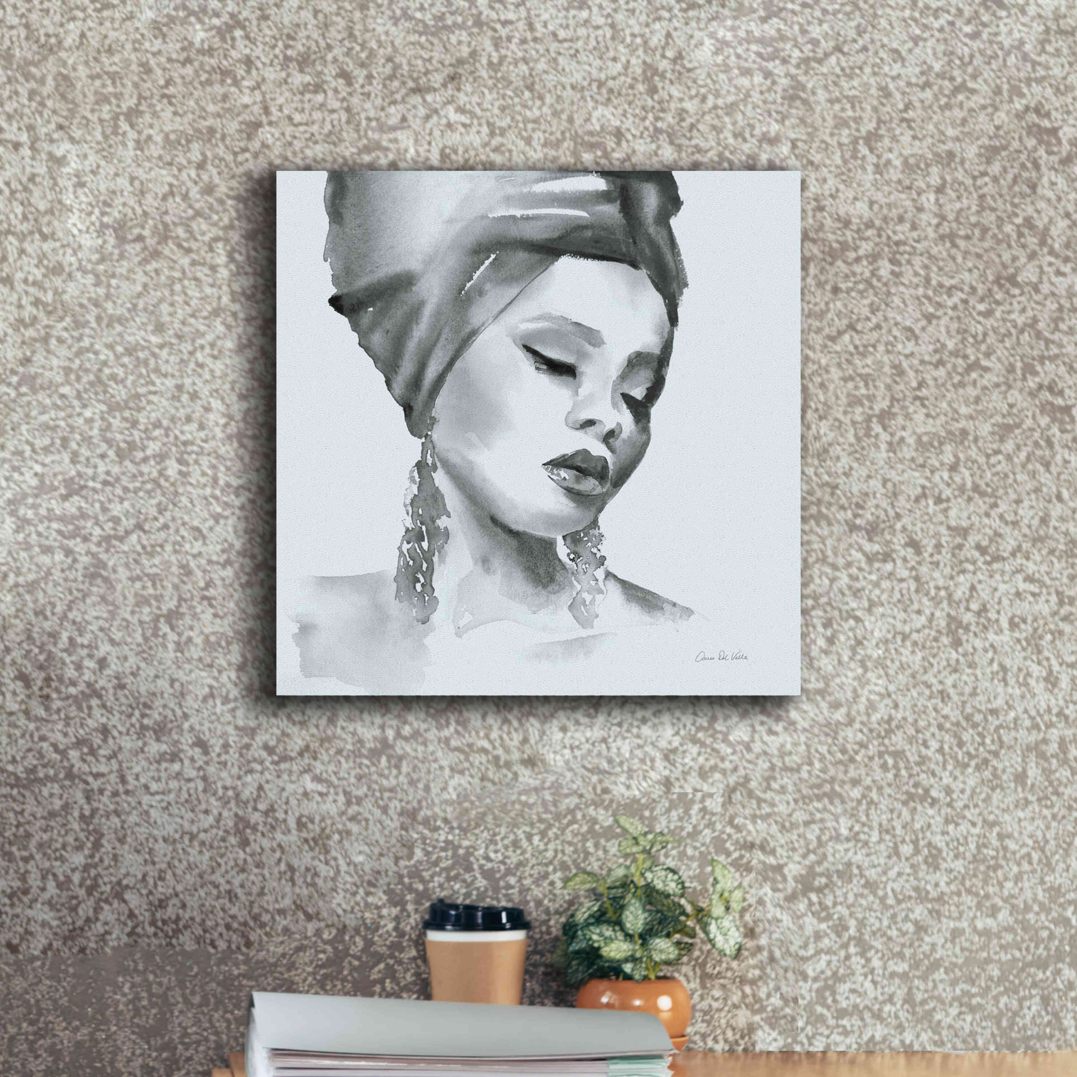 'Woman II Blue' by Alan Majchrowicz, Giclee Canvas Wall Art,18x18