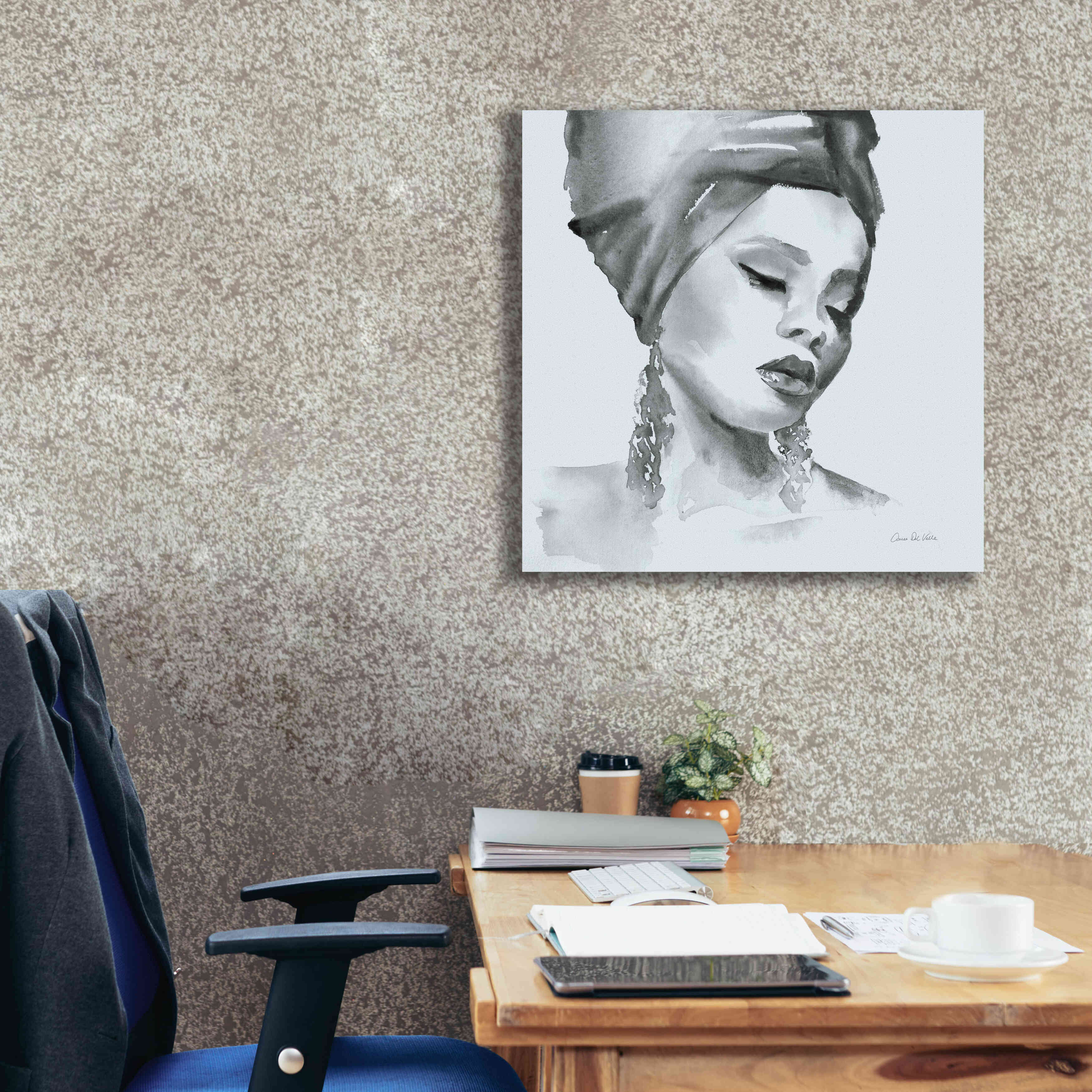 'Woman II Blue' by Alan Majchrowicz, Giclee Canvas Wall Art,26x26