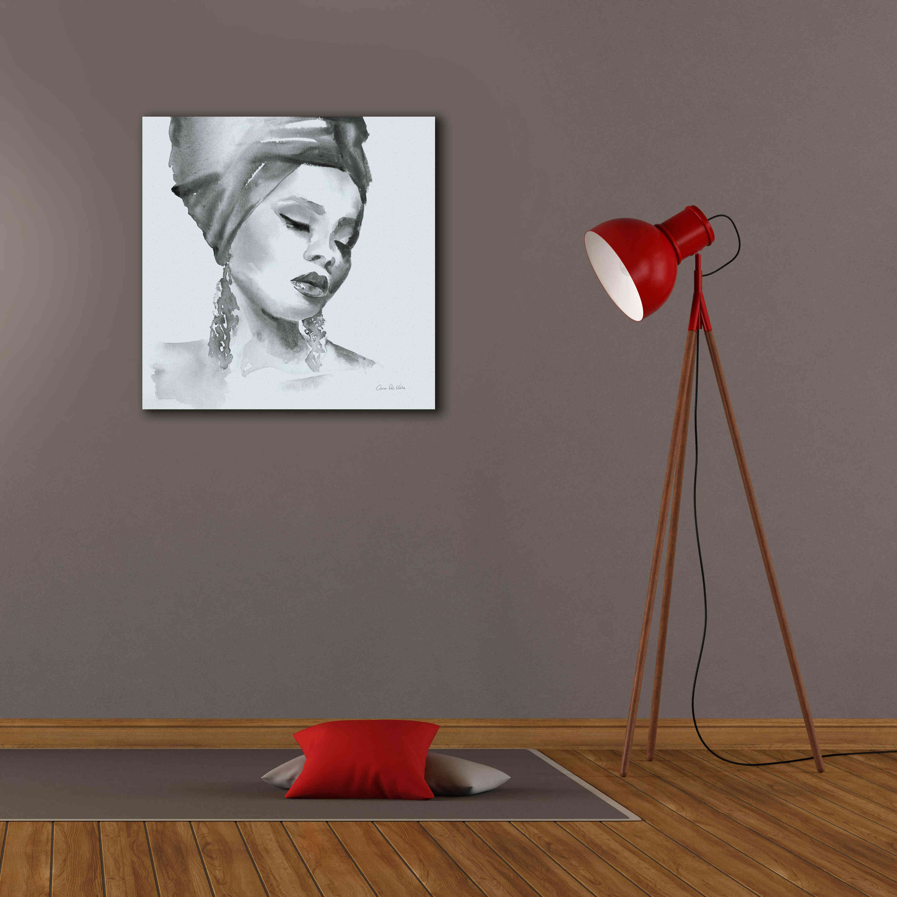 'Woman II Blue' by Alan Majchrowicz, Giclee Canvas Wall Art,26x26