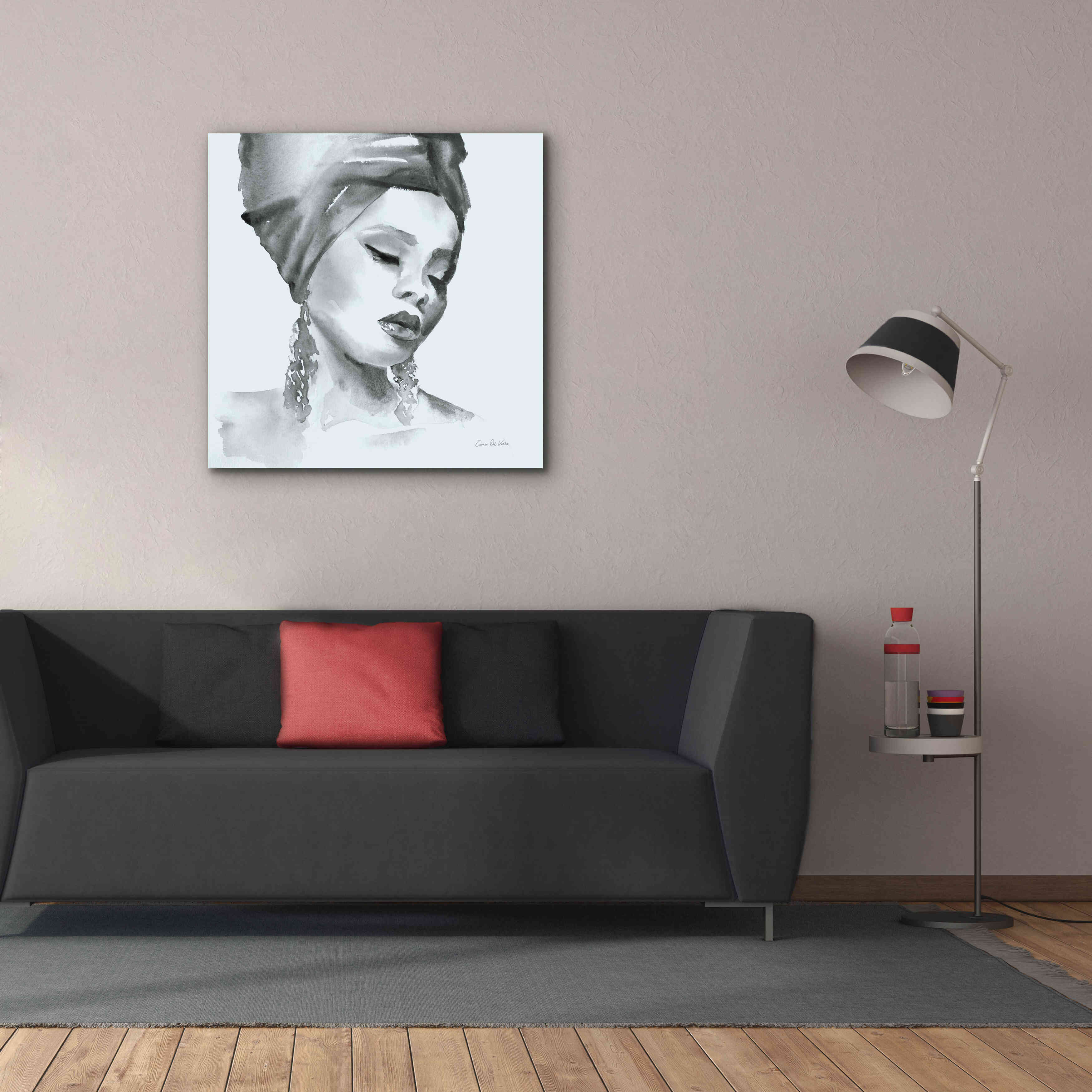 'Woman II Blue' by Alan Majchrowicz, Giclee Canvas Wall Art,37x37