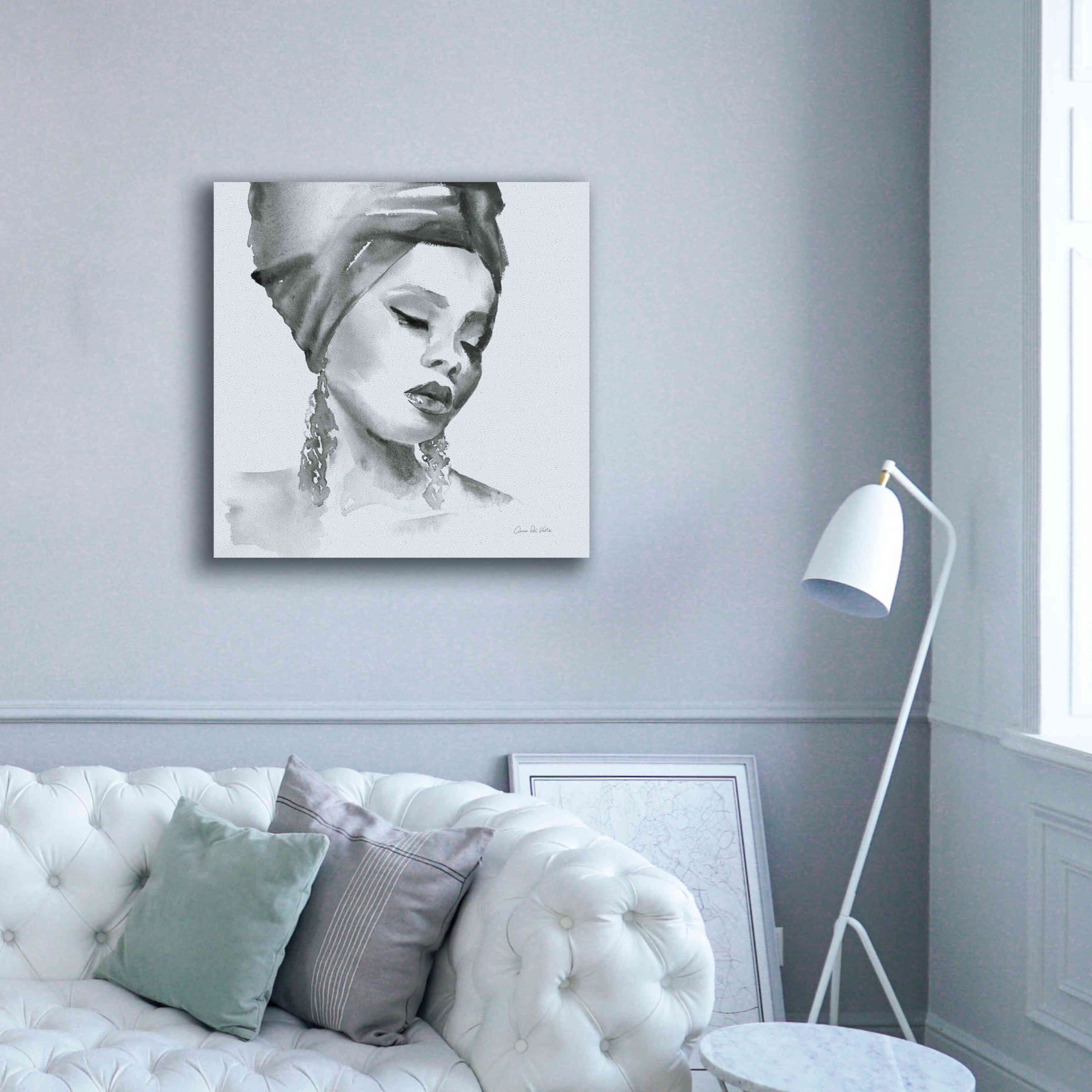 'Woman II Blue' by Alan Majchrowicz, Giclee Canvas Wall Art,37x37