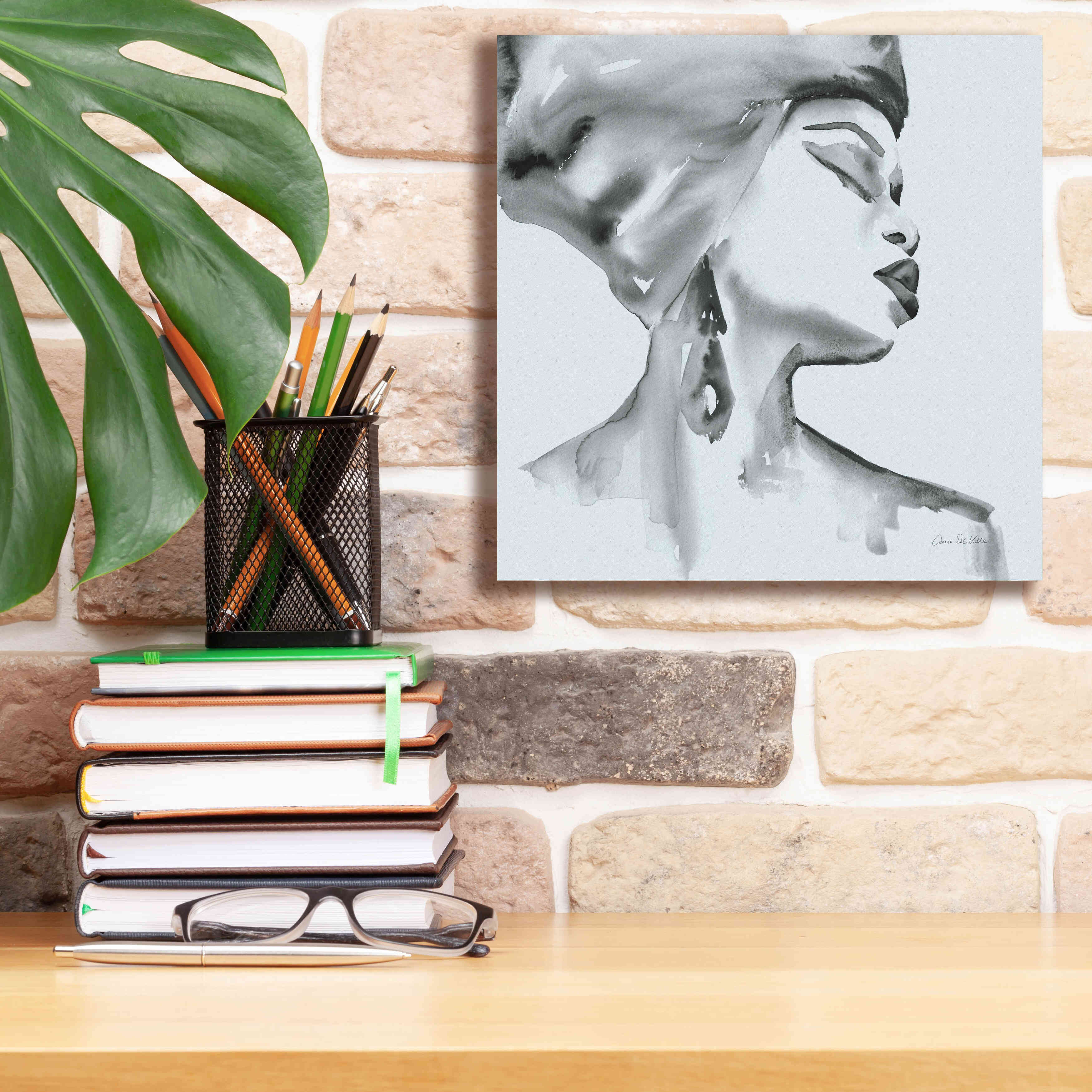 'Woman III Blue' by Alan Majchrowicz, Giclee Canvas Wall Art,12x12